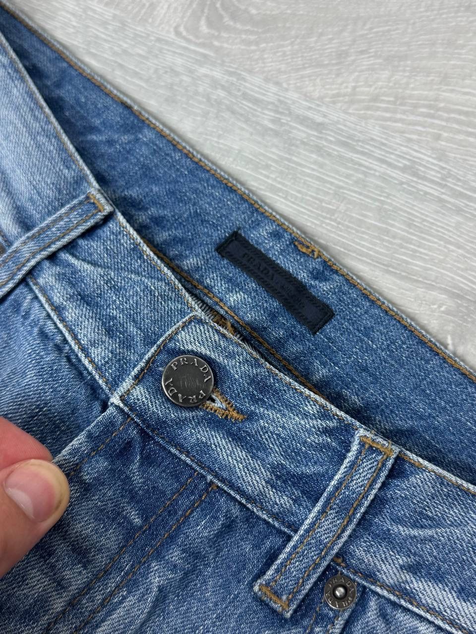 Prada Prada Blue Washed Denim Jeans Size US 31 - 16 Thumbnail
