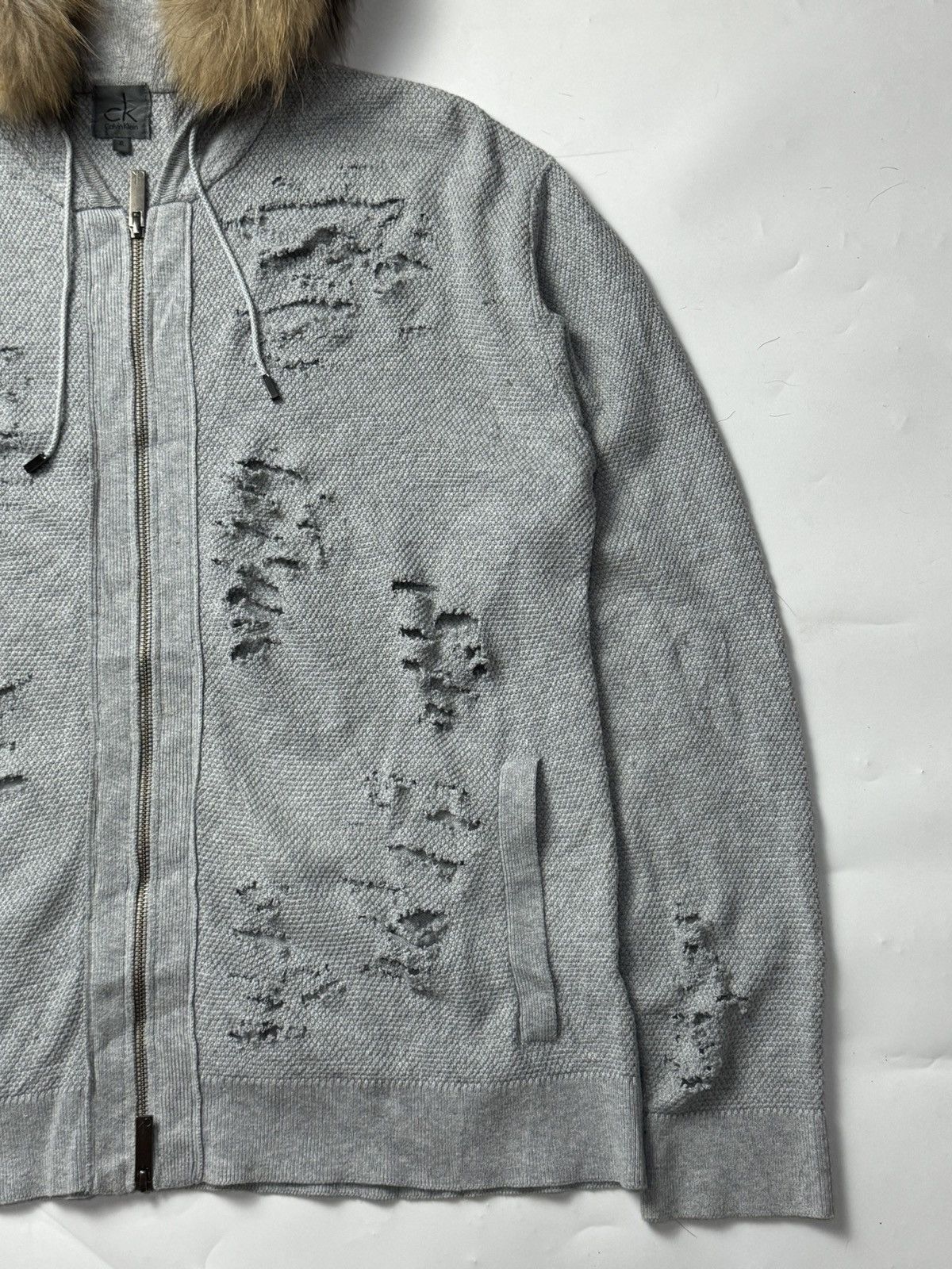 If Six Was Nine × Japanese Brand × Le Grande Bleu (L.G.B.) Fur Hoodie Distressed Calvin Klein Ifsixwasnine lgb Size US L / EU 52-54 / 3 - 3 Thumbnail