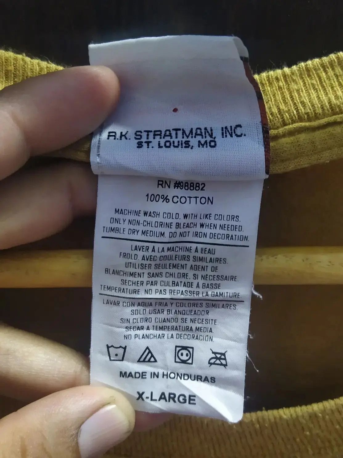 Vintage Vintage 2012 Harley Davidson R.K. Stratman Graphic Mustard Size US XL / EU 56 / 4 - 5 Thumbnail