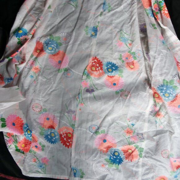 Vintage Vintage Neon Floral Robe Kimono Size M / US 6-8 / IT 42-44 - 5 Thumbnail