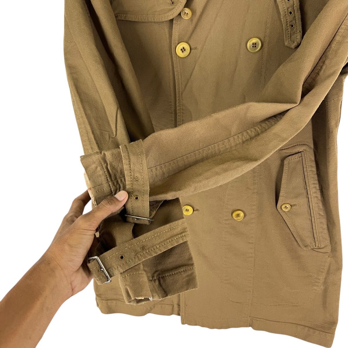 Comme des Garcons Homme 🔥 Comme des Garcons Homme Double Breast Trench Coat Size US M / EU 48-50 / 2 - 11 Thumbnail