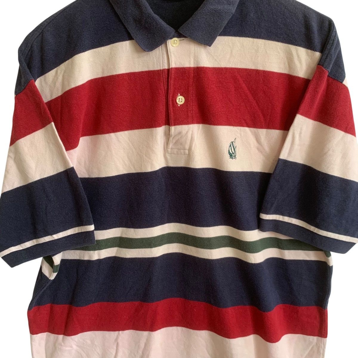 Nautica × Vintage Vintage Nautica Polos Shirt Vintage Stripe Medium Size US M / EU 48-50 / 2 - 2 Thumbnail
