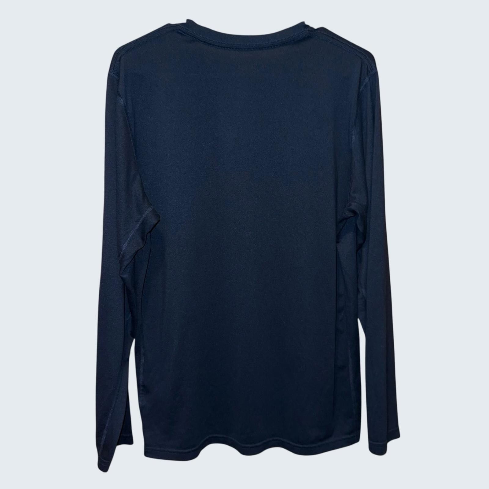 Nike Nike Dri-FIT M Mens Long Sleeve Training Shirt Navy Blue Size US L / EU 52-54 / 3 - 2 Thumbnail