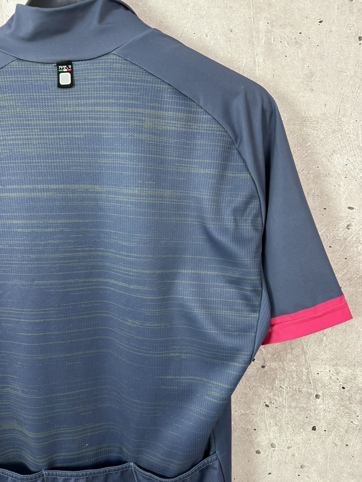 Other Santini Stripped Blue Full Zip Short Sleeve Cycle Jersey Size US L / EU 52-54 / 3 - 10 Thumbnail