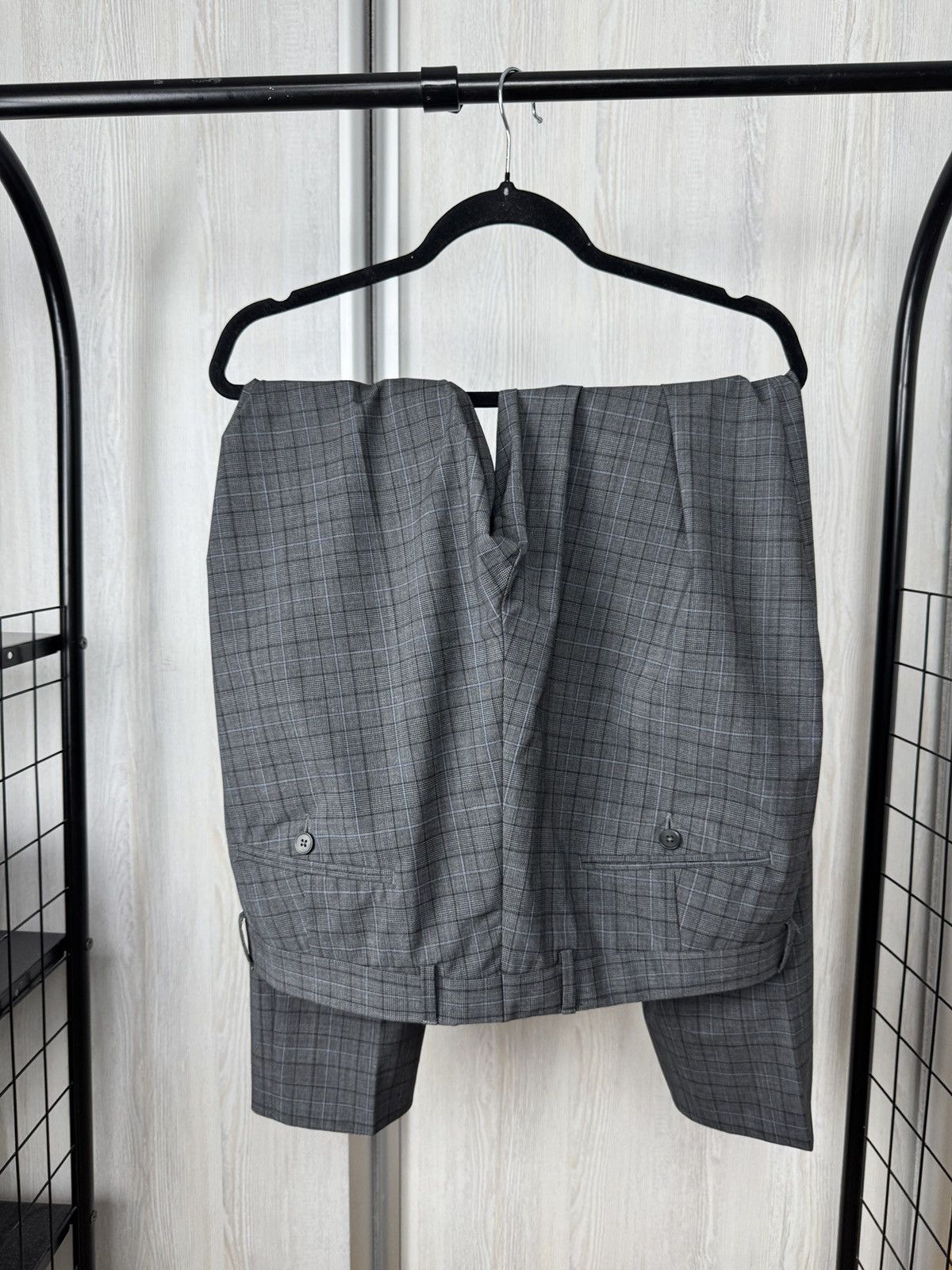 Z Zegna Z Zegna Ermenegildo Zegna wool checkered grey unlined suit Size 42L - 22 Thumbnail