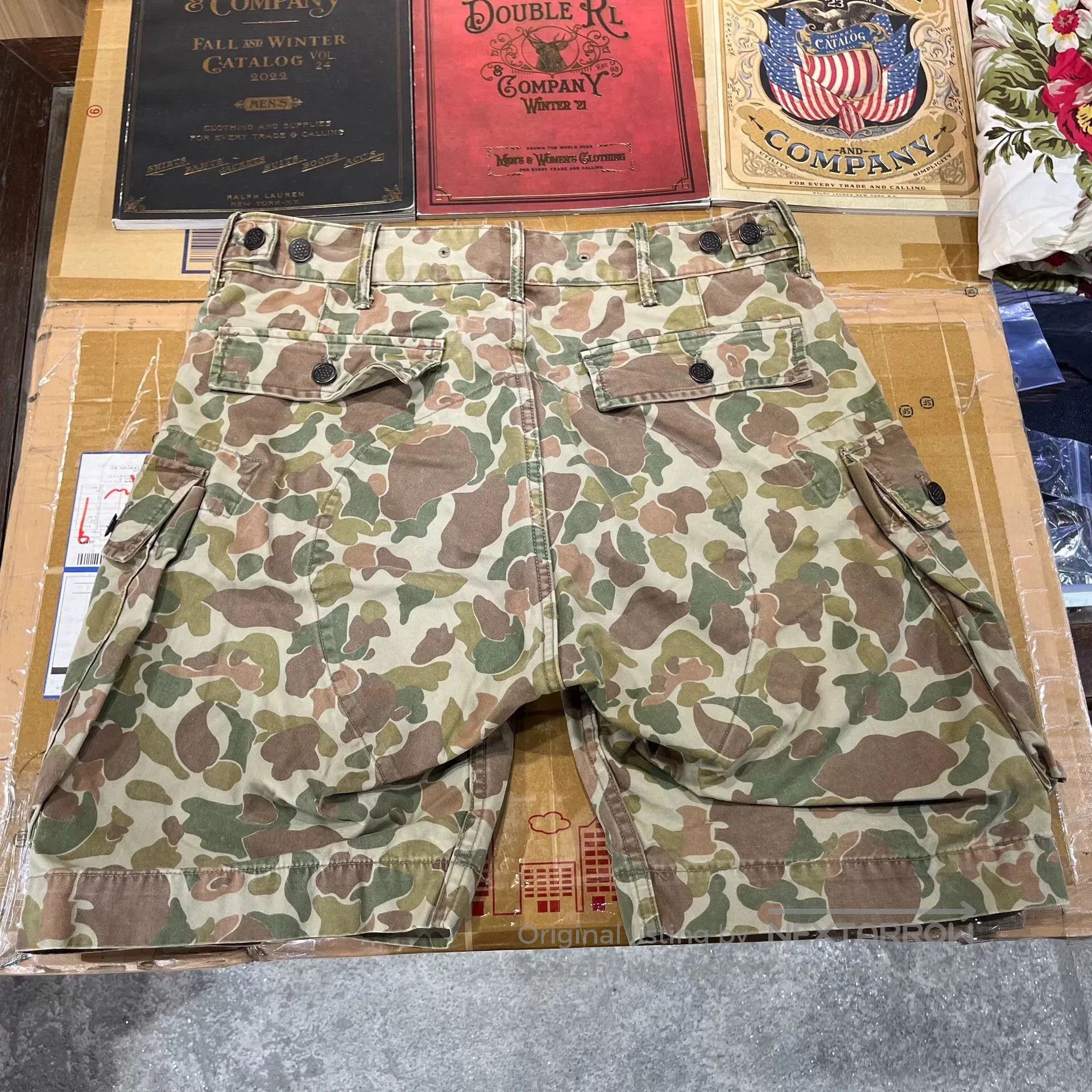RRL Ralph Lauren RRL Camouflage Cargo Shorts. Size US 30 / EU 46 - 2 Thumbnail
