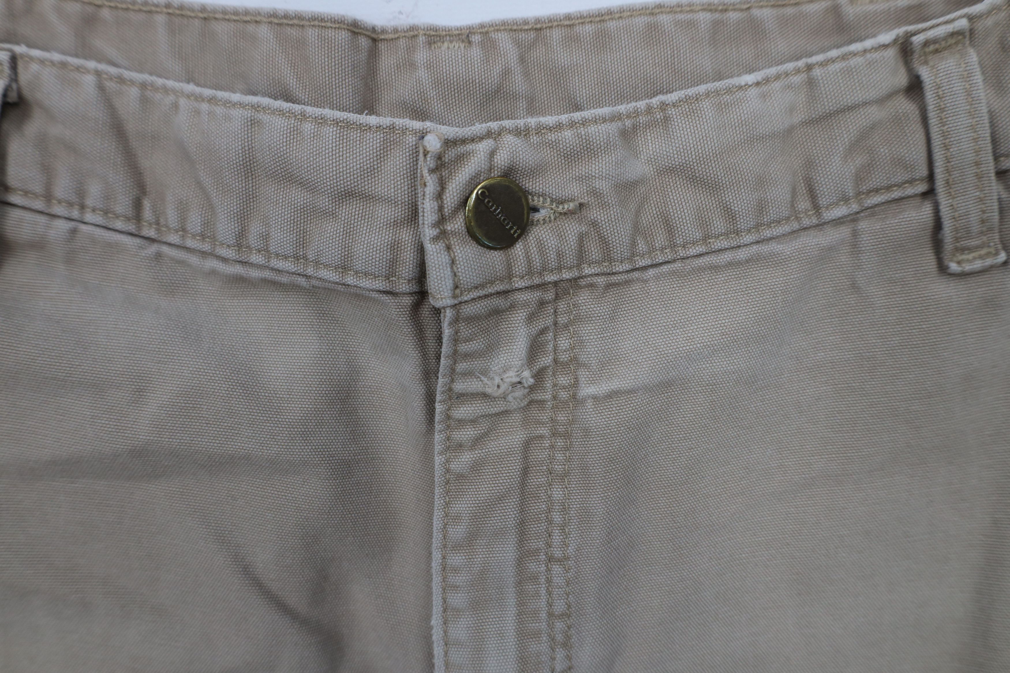 Carhartt × Vintage Vintage Y2K Carhartt Spell Canvas Wide Leg Dungaree Pants Size US 36 / EU 52 - 9 Thumbnail