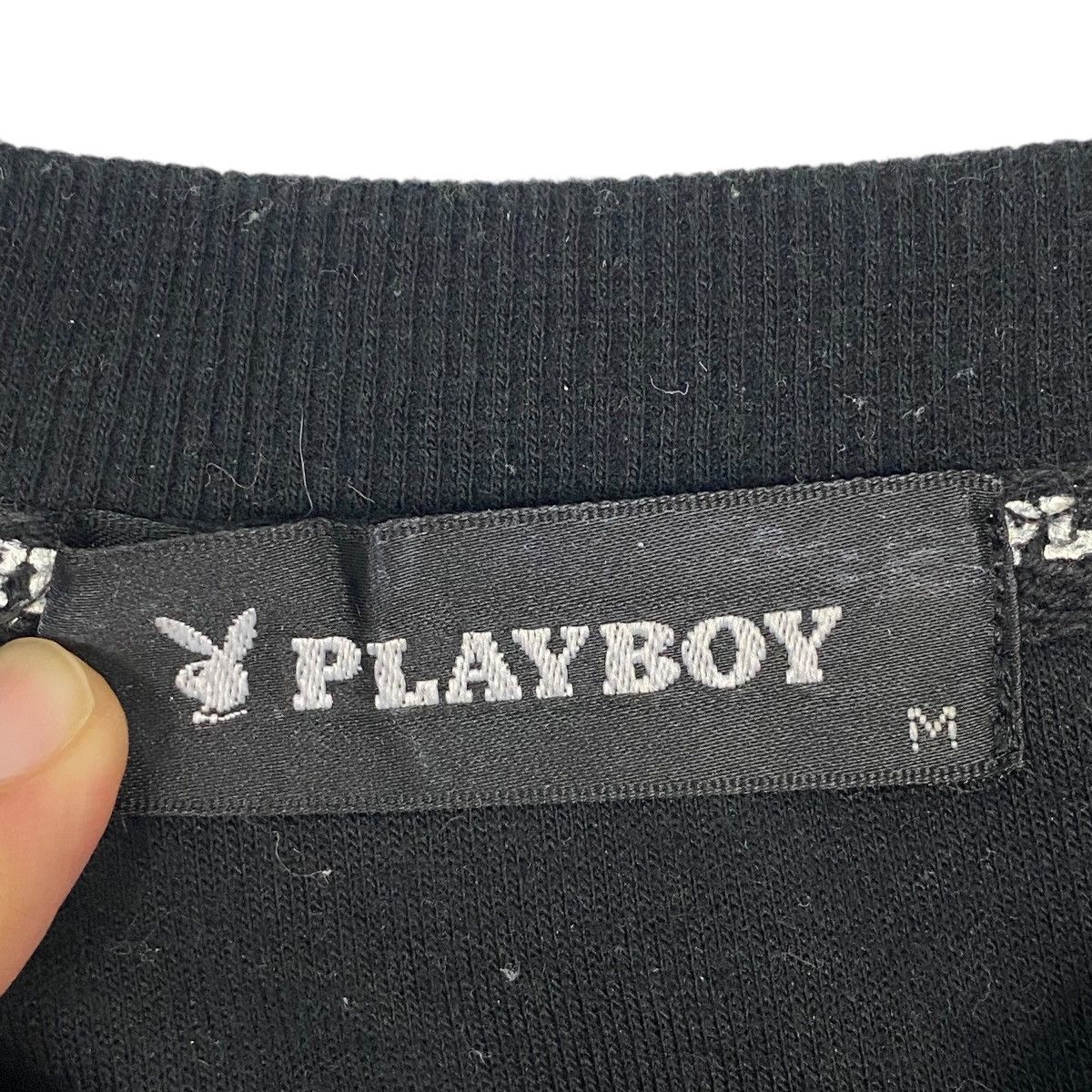 Vintage Vintage Playboy Big Logo Crewneck Sweatshirt Black Size M Size US M / EU 48-50 / 2 - 5 Thumbnail