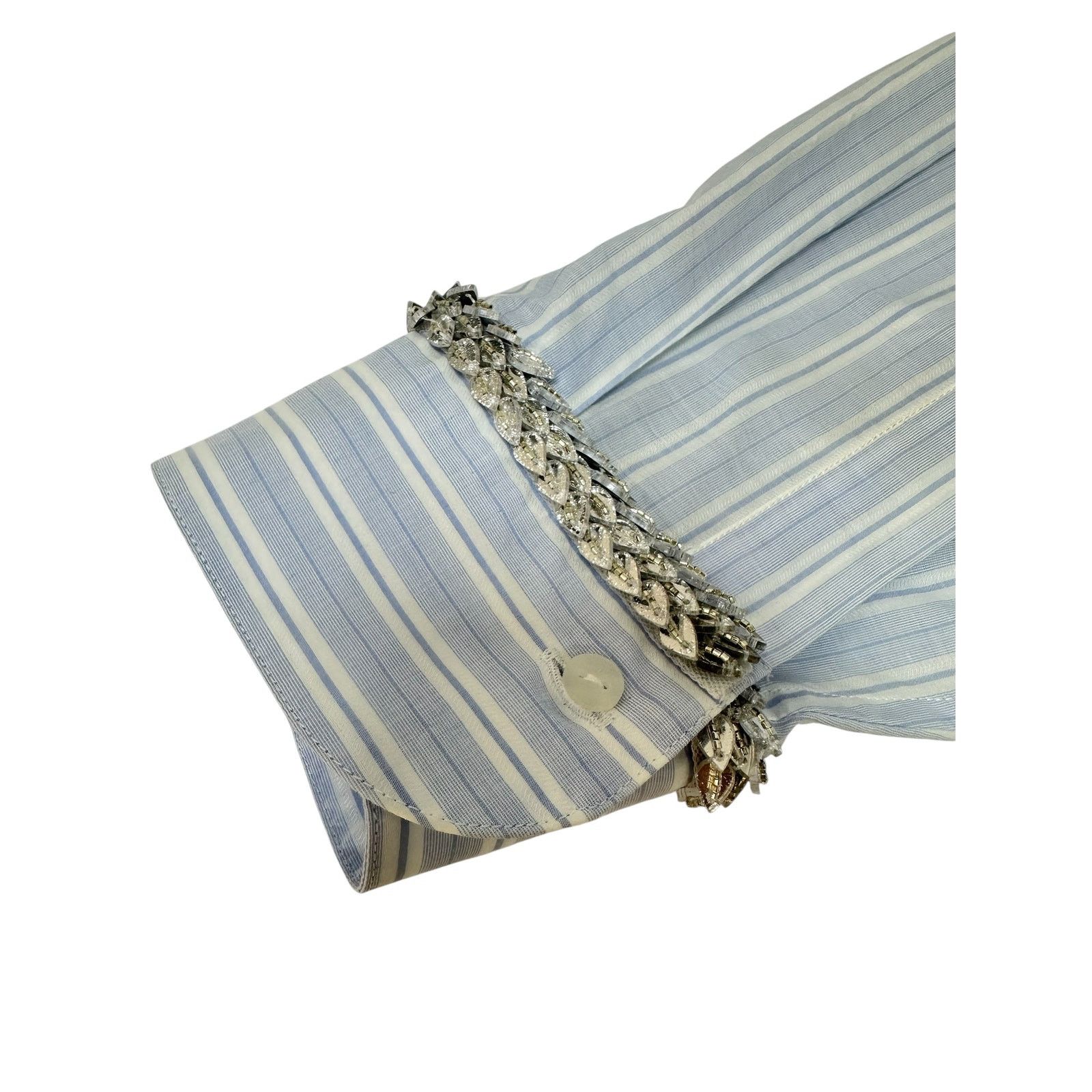 Ermanno Scervino Ermanno Scervino Striped Cotton Shirt - Size 44 Size M / US 6-8 / IT 42-44 - 3 Thumbnail