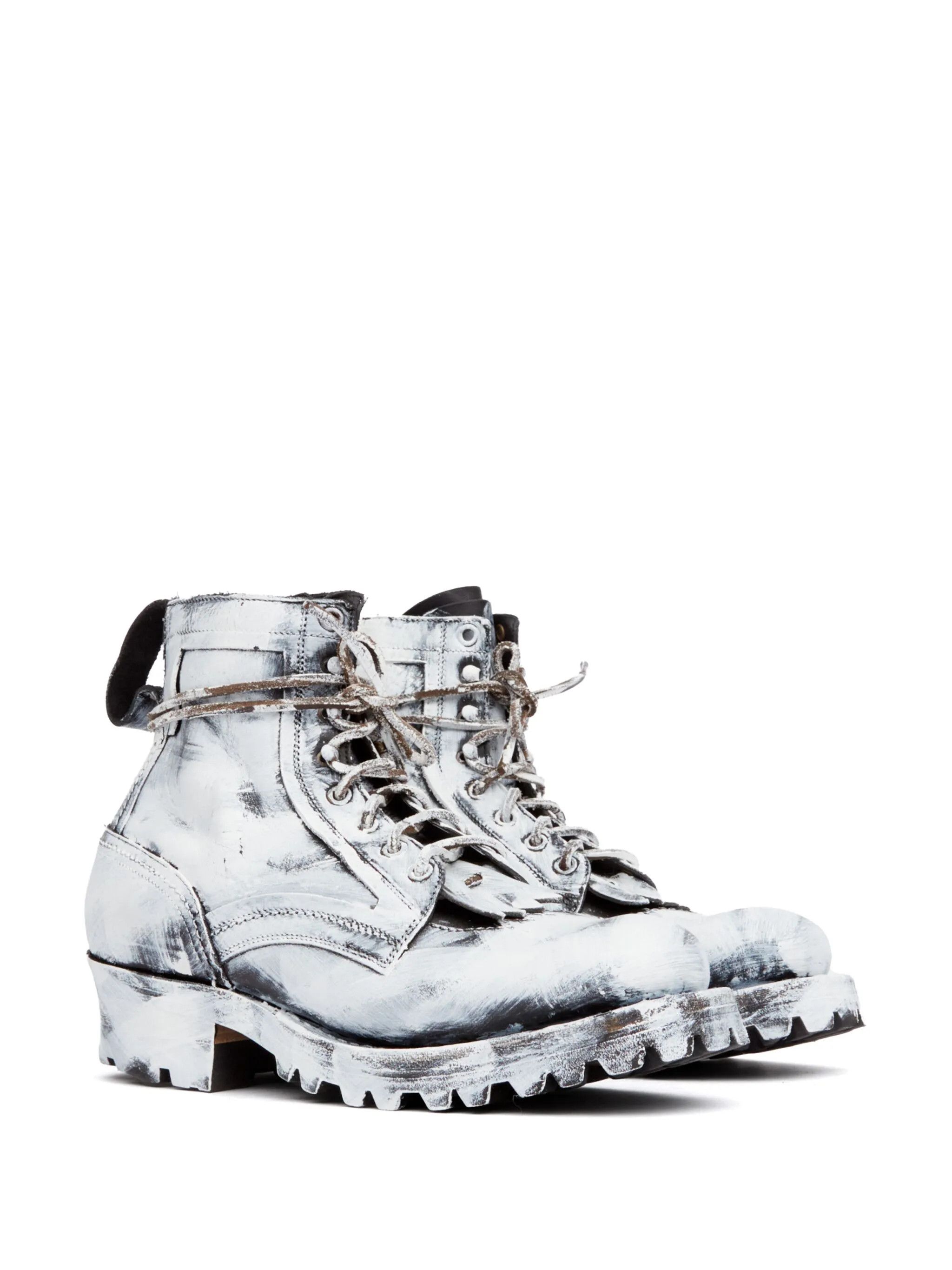 Maison Margiela o1w1db11225 Sierra Bianchetto Boots in White/Black Size US 10 / EU 43 - 2 Thumbnail