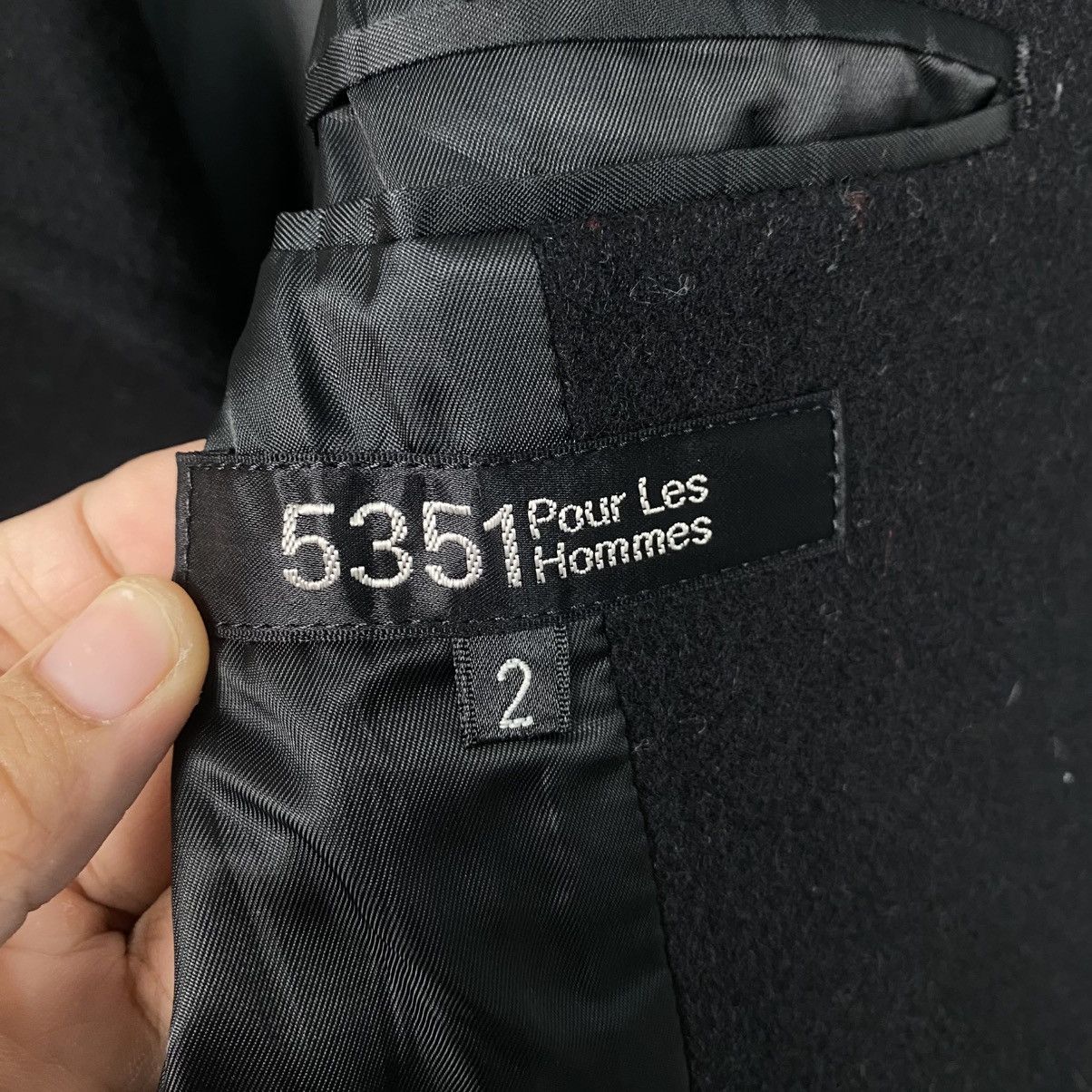 5351 POUR LES HOMMES × Japanese Brand 5351 Homme double breasted wool long coat Size US M / EU 48-50 / 2 - 15 Thumbnail