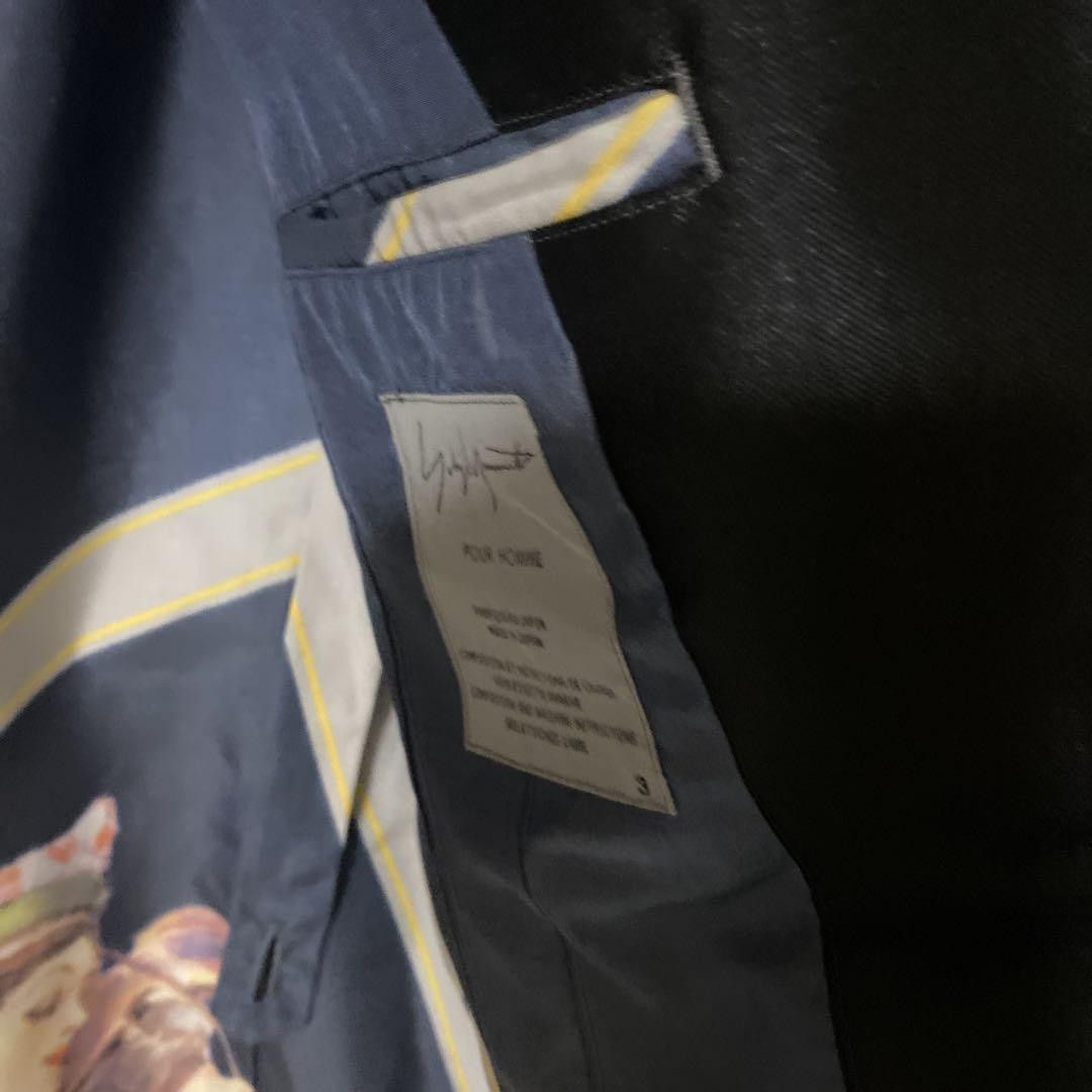 Yohji Yamamoto POUR HOMME 01aw archive double pattern jacket Size US L / EU 52-54 / 3 - 7 Thumbnail