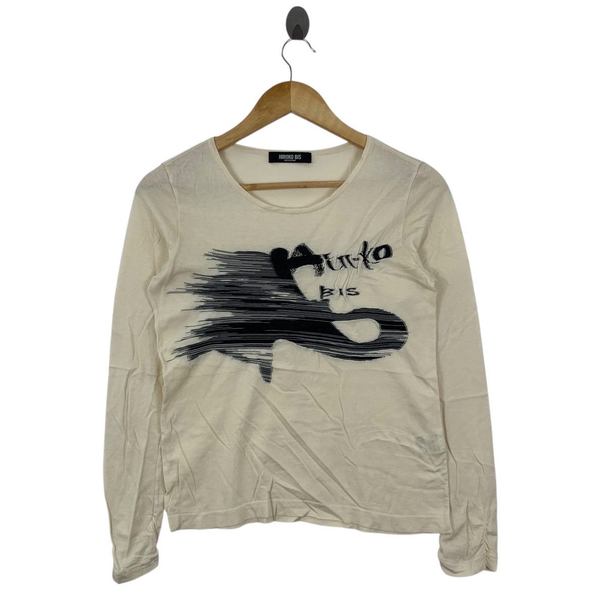 Japanese Brand HIROKO KOSHINO BIS Pop Art Japanese Brand Long Sleeve Tshirt Size US S / EU 44-46 / 1 - 1 Thumbnail