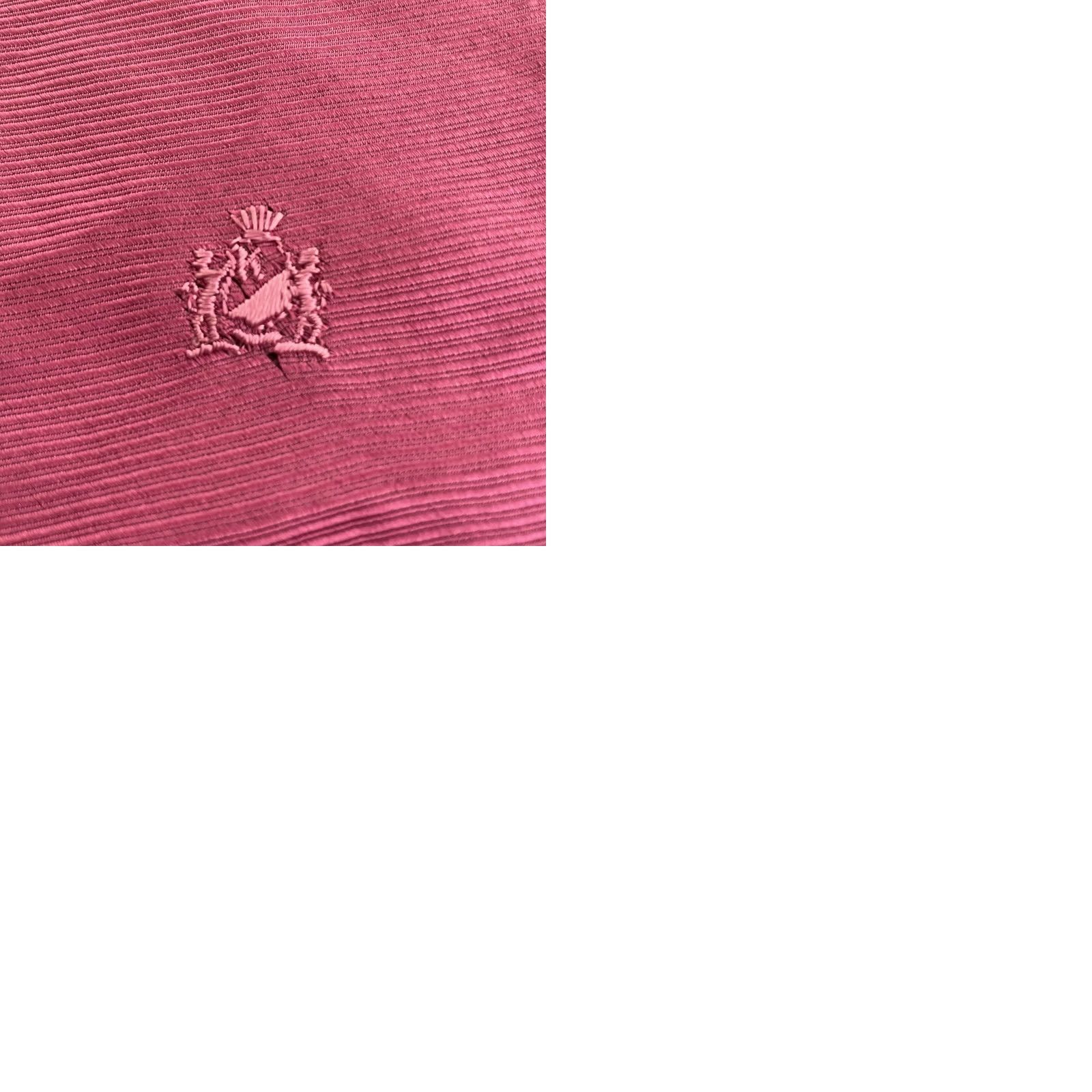 Vintage VINTAGE Armando Collection All Silk Tie Monogram Logo Bright Pink Woven Necktie vtg 4x56 Capsule Wide Necktie Size ONE SIZE - 11 Thumbnail