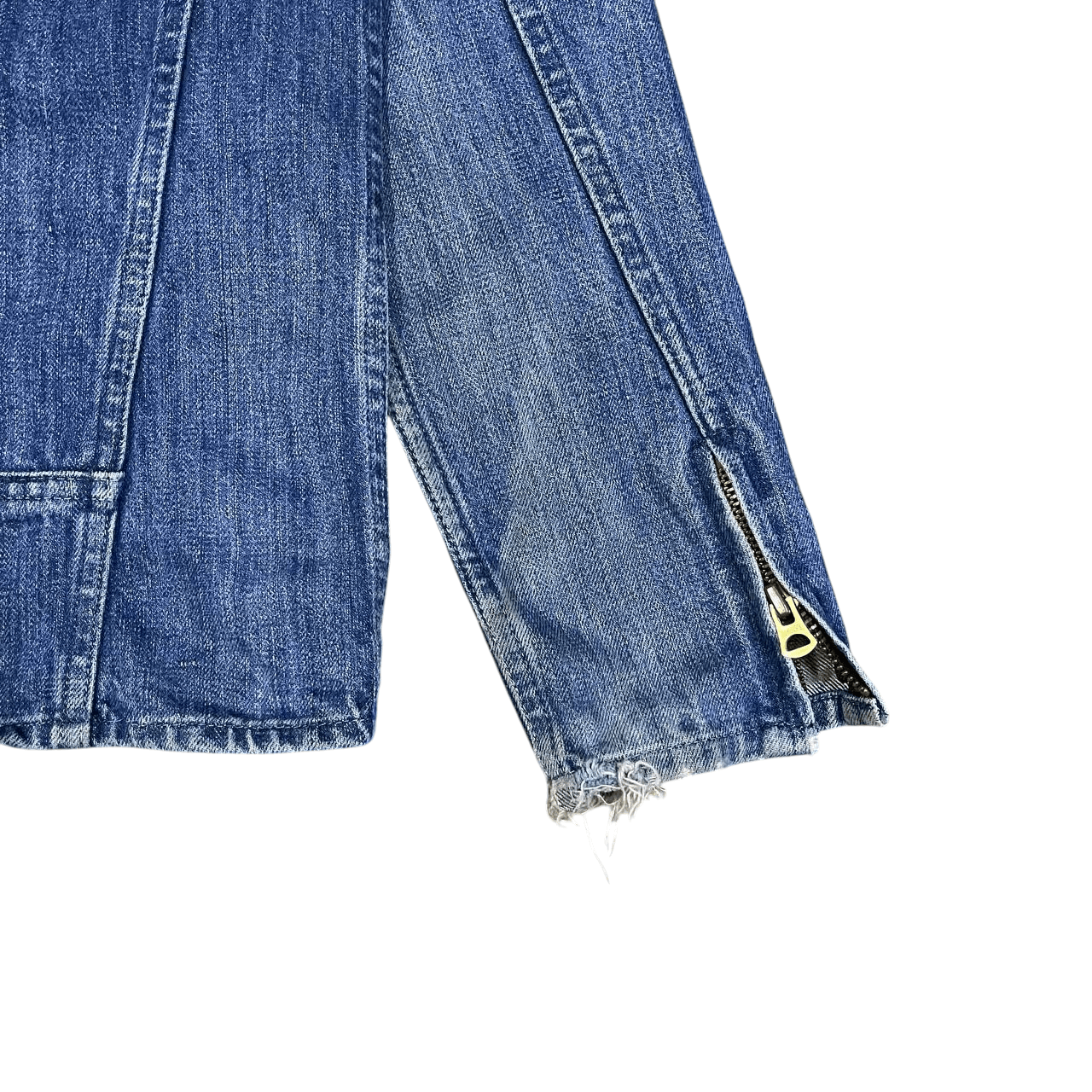 Paul Smith Red Ear Vintage Pual Smith Red Ear Selvedge Denim Biker Jacket Size US M / EU 48-50 / 2 - 15 Thumbnail