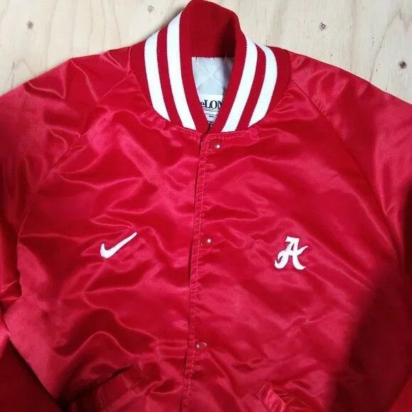 DS Vintage Custom Alabama Crimson Tide Satin Bomber Jacket
