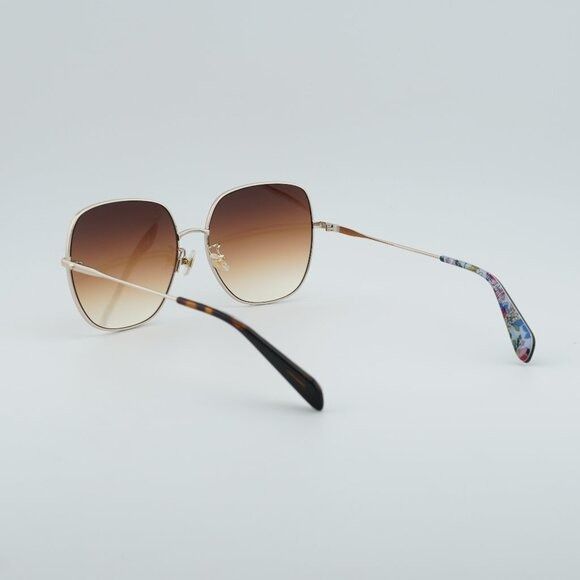 Kate Spade Kate Spade CHARLI/F/S 0AU2 NQ Sunglasses Red Gold Square Size ONE SIZE - 9 Thumbnail