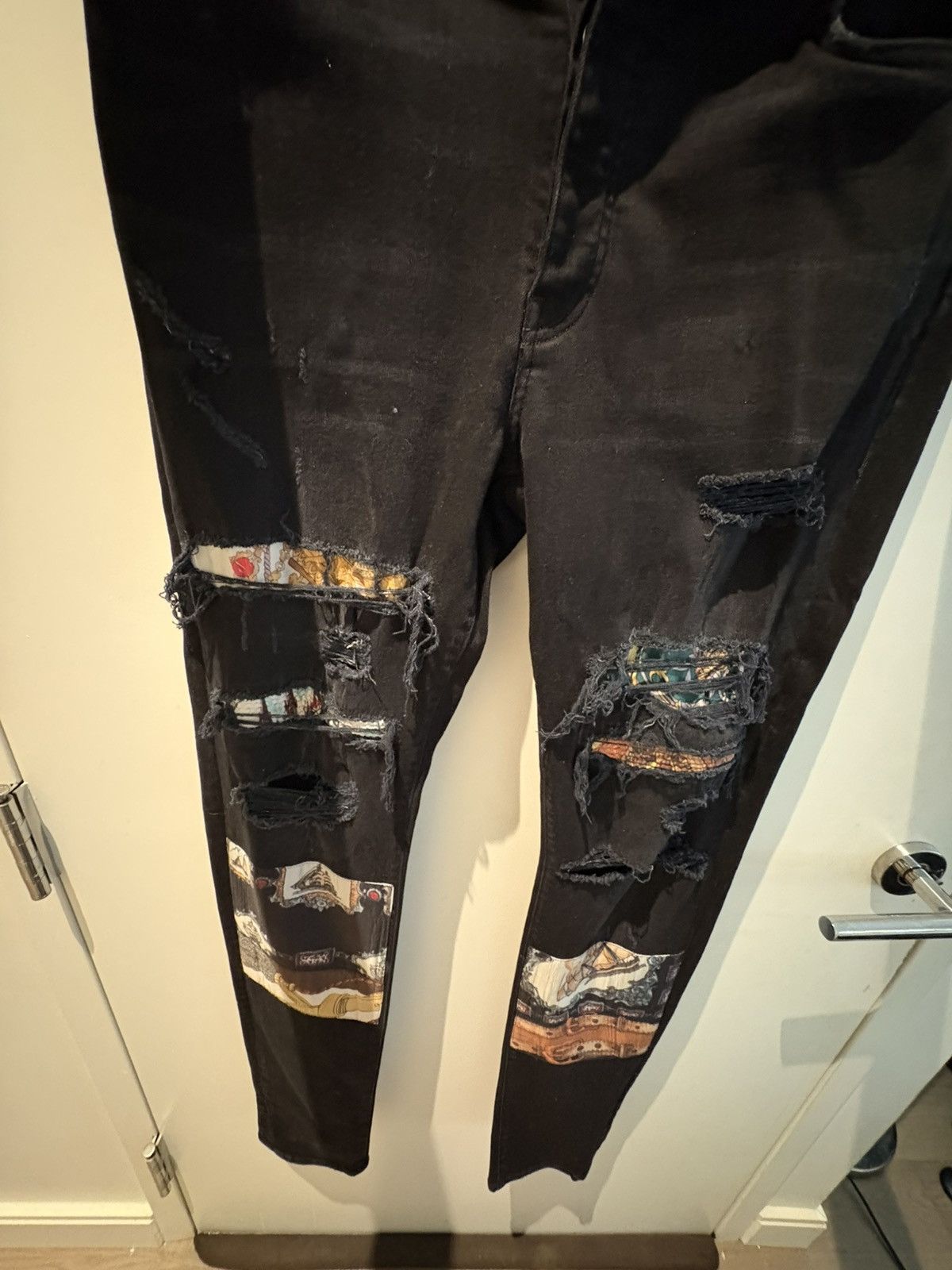 Amiri Amiri Scarves Art Patch Jeans in Antique Black Size US 36 / EU 52 - 10 Thumbnail
