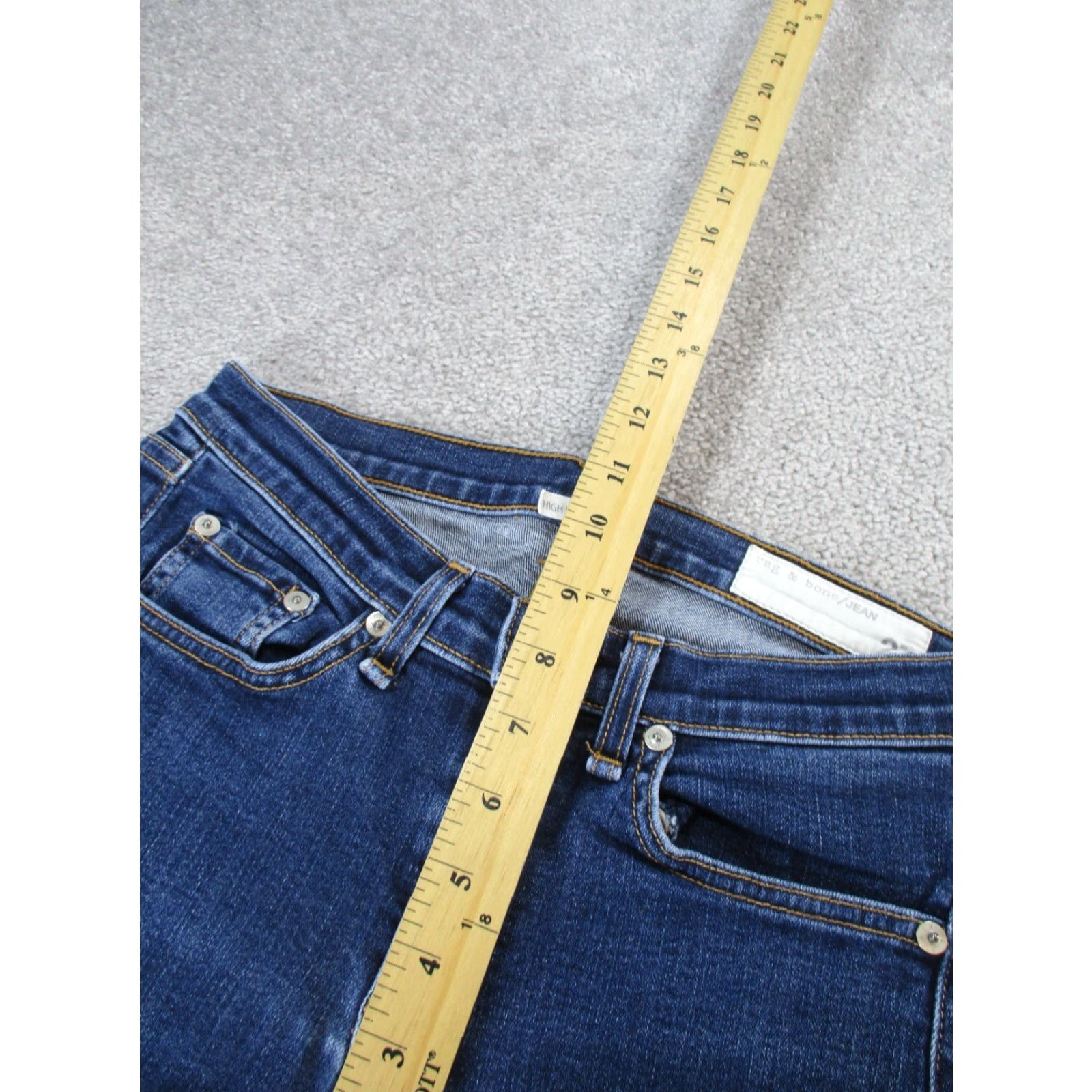 Rag & Bone rag & bone Jeans Womens 27 Dark Wash Denim Skinny Size 27" / US 4 / IT 40 - 6 Thumbnail