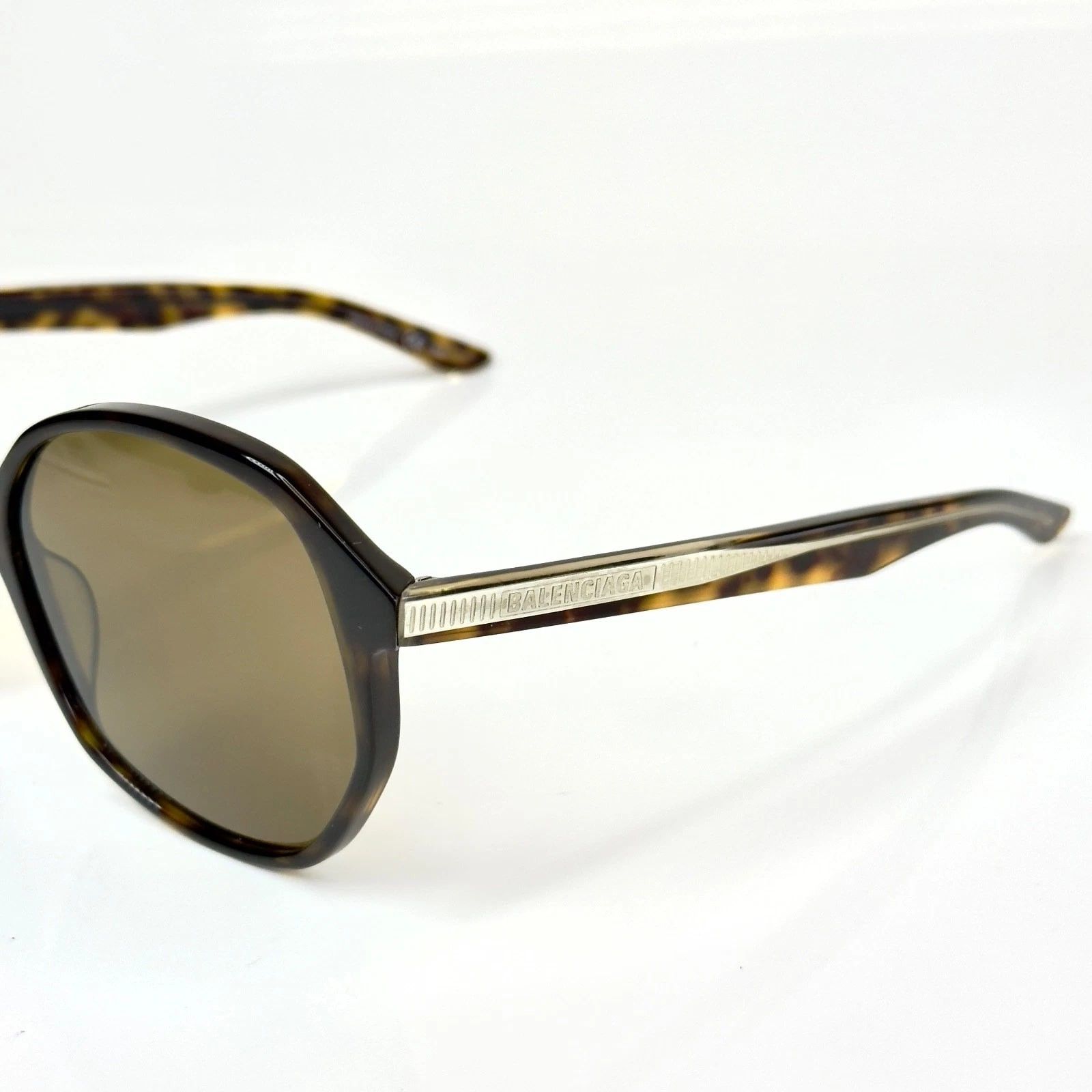 Balenciaga BALENCIAGA BB0005S EVERYDAY 0005 Havana Brown Sunglasses 002 Size ONE SIZE - 4 Thumbnail