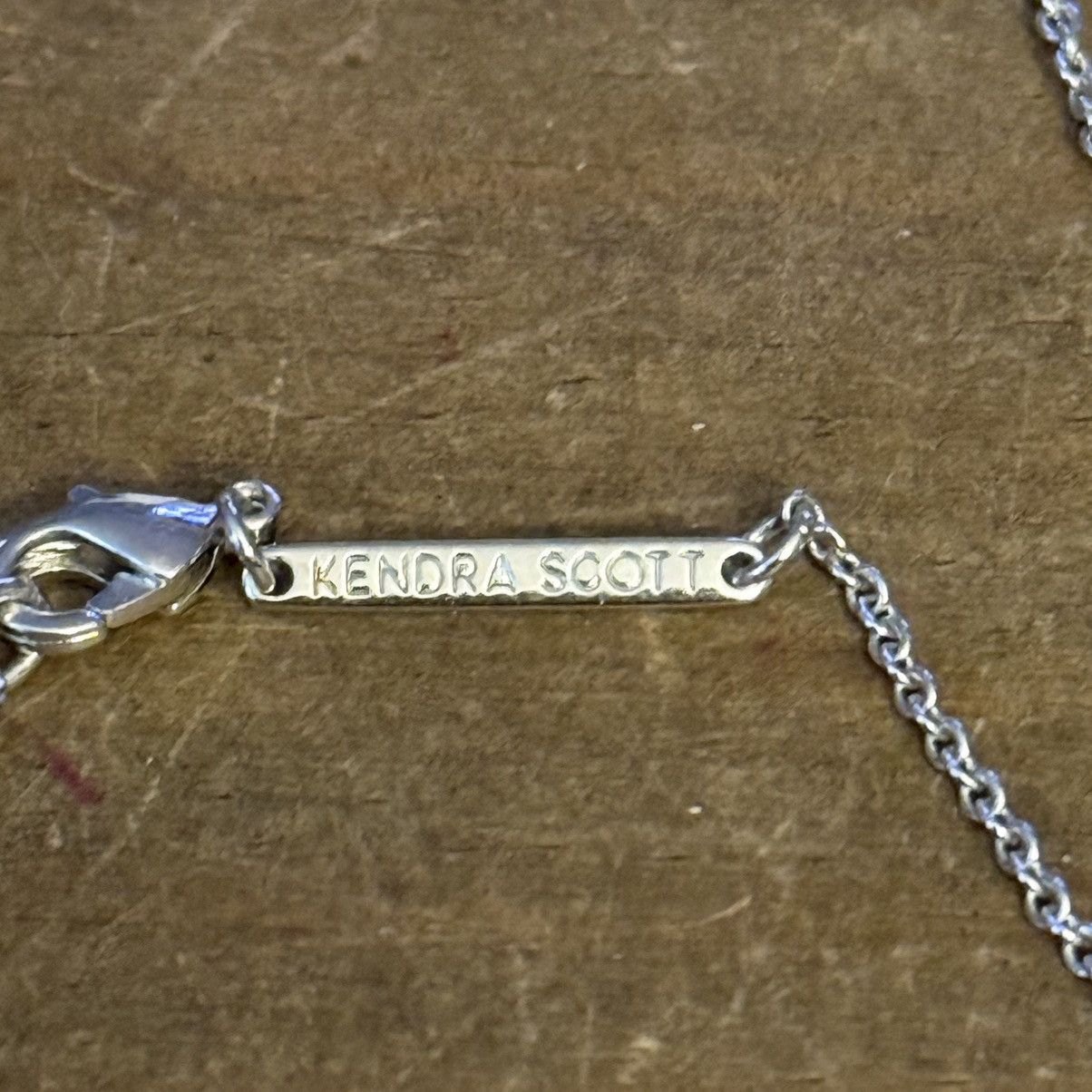 Kendra Scott Elisa silver lab grown opal necklace