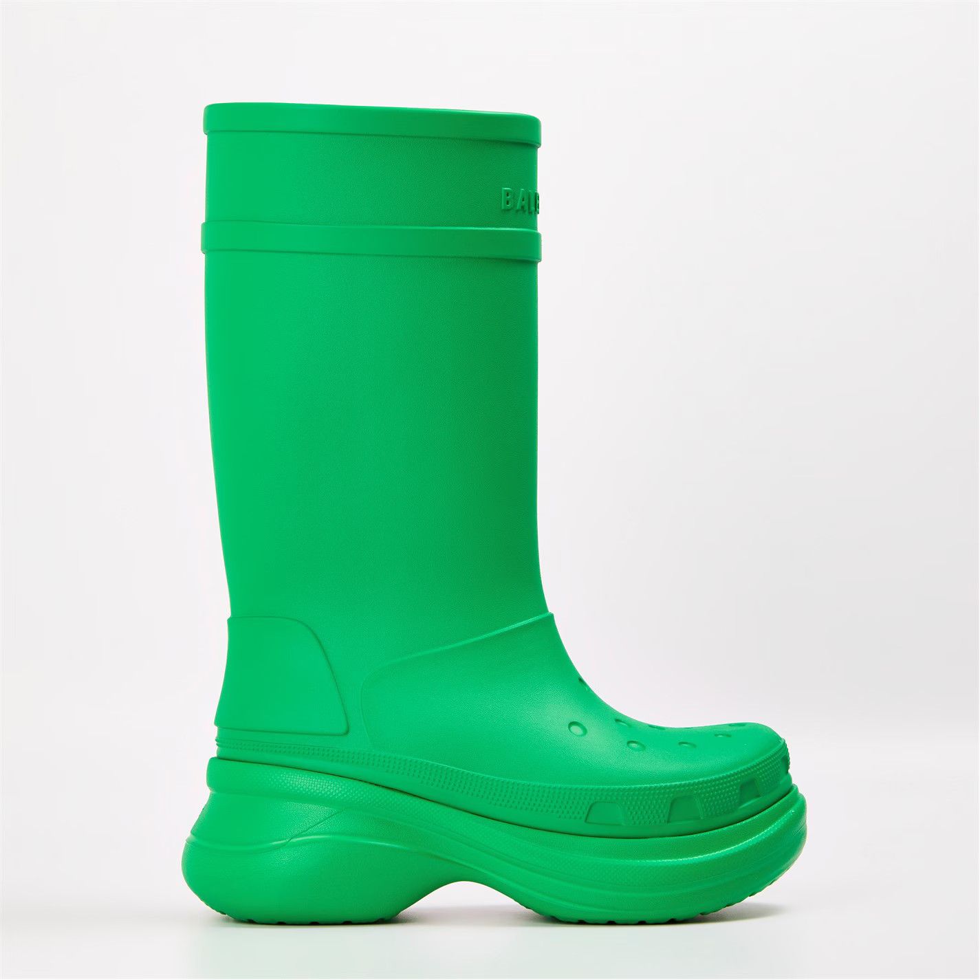 Balenciaga o1g2r1mq0226 Crocs Boots In Green Size US 10.5 / EU 43-44 - 1 Thumbnail
