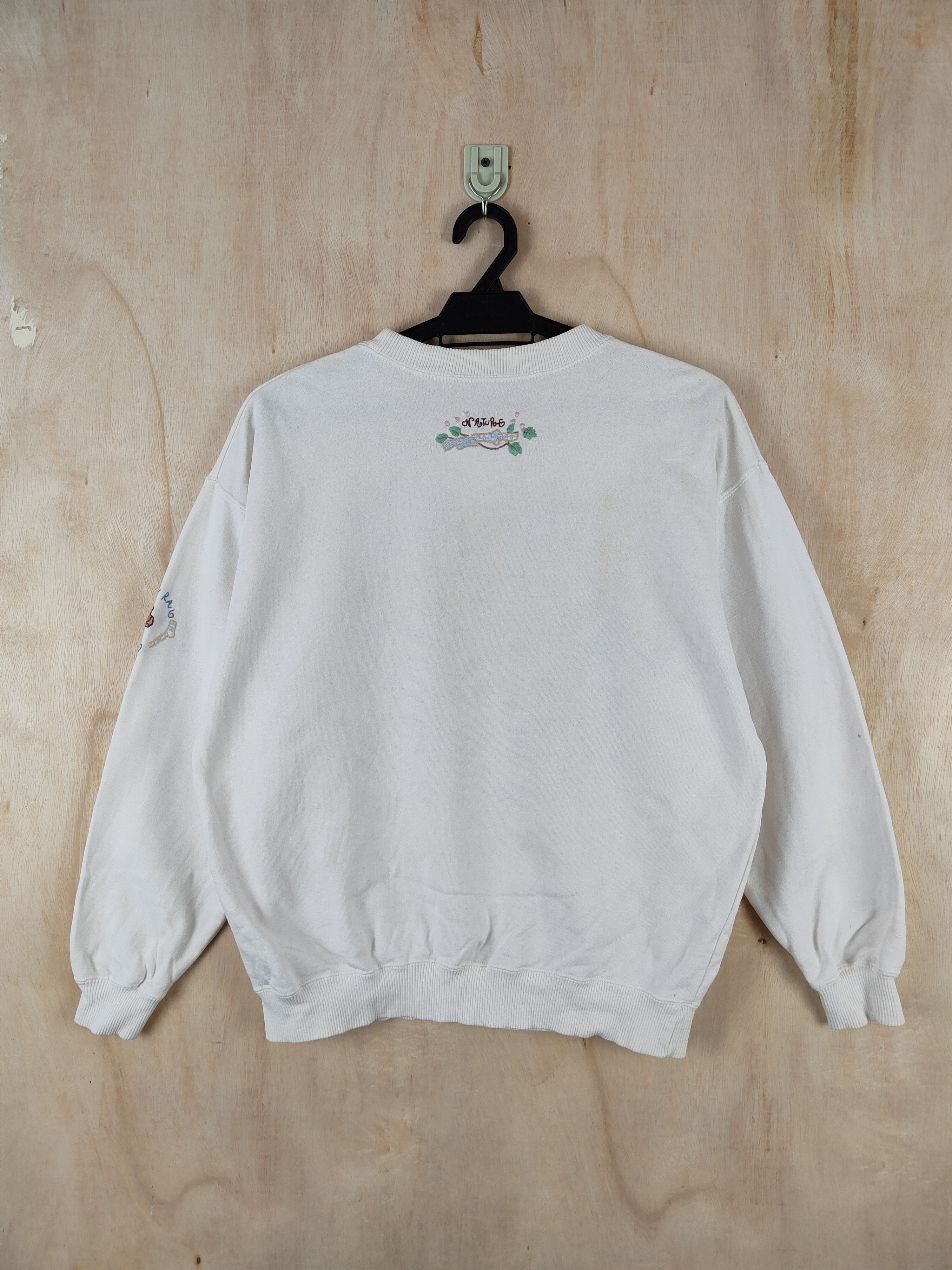 Japanese Brand × Vintage Japanese Brand art White Sweatshirts #S2640 Size M / US 6-8 / IT 42-44 - 9 Thumbnail