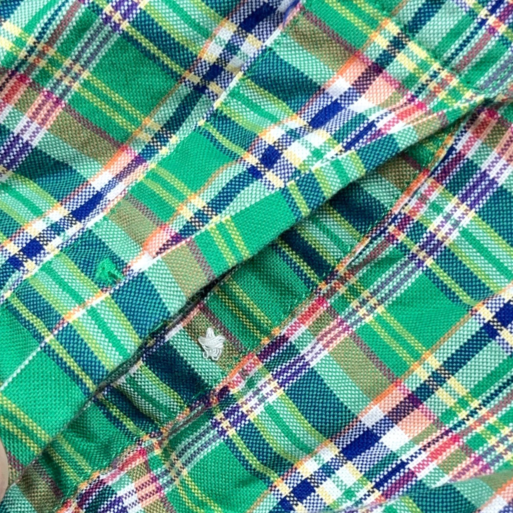 Ralph Lauren Ralph Lauren Button-Up Shirt Men Big 3XB Green Plaid OCBD Oxford Collar Long Sleeve Casual Vintage: No Size 48R - 5 Thumbnail