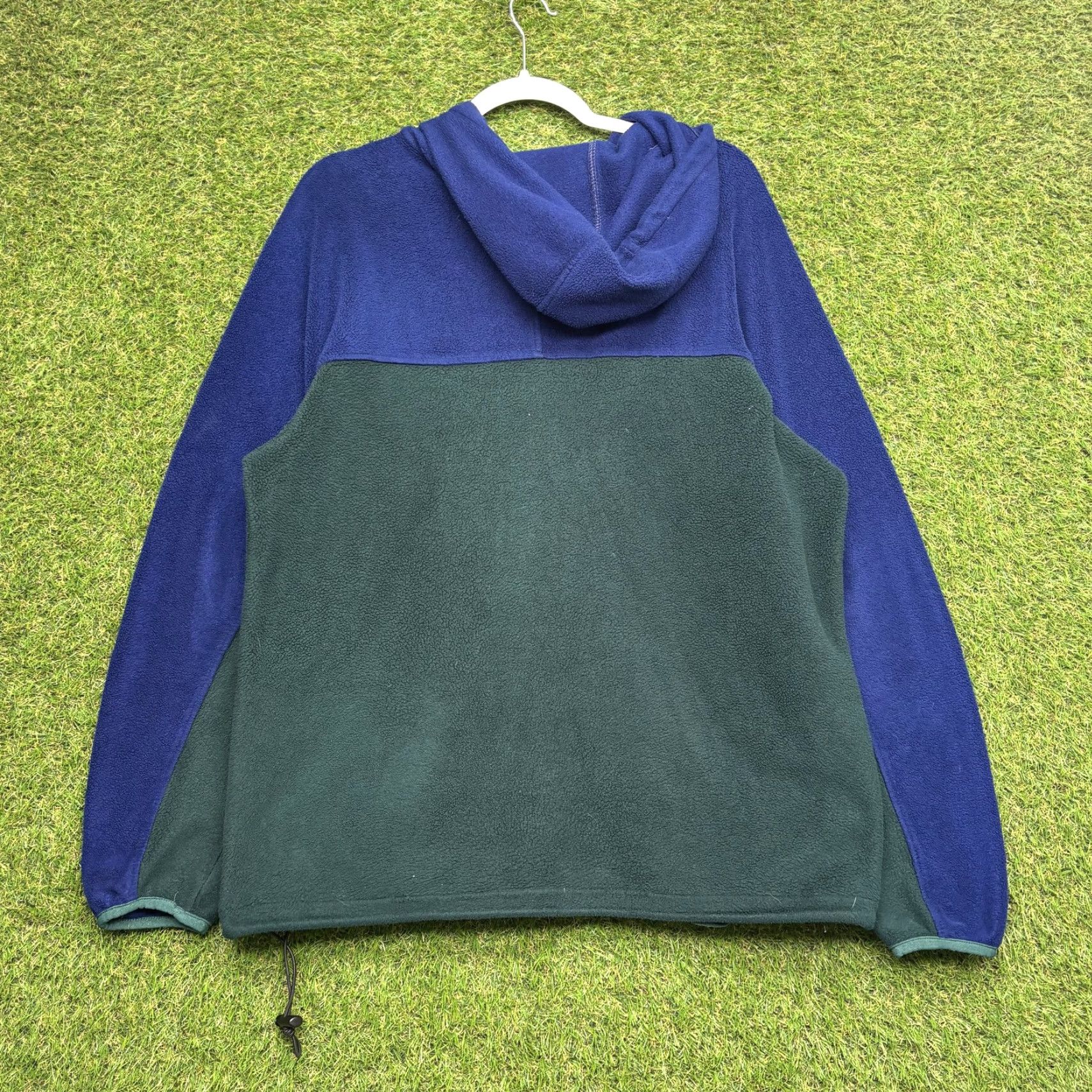 Vintage L.L. Bean Jacket Mens Extra Large Fleece Hooded Full Zip Blue Outdoor Hiking Windbreaker Casual Travel Workwear Size US XL / EU 56 / 4 - 8 Thumbnail