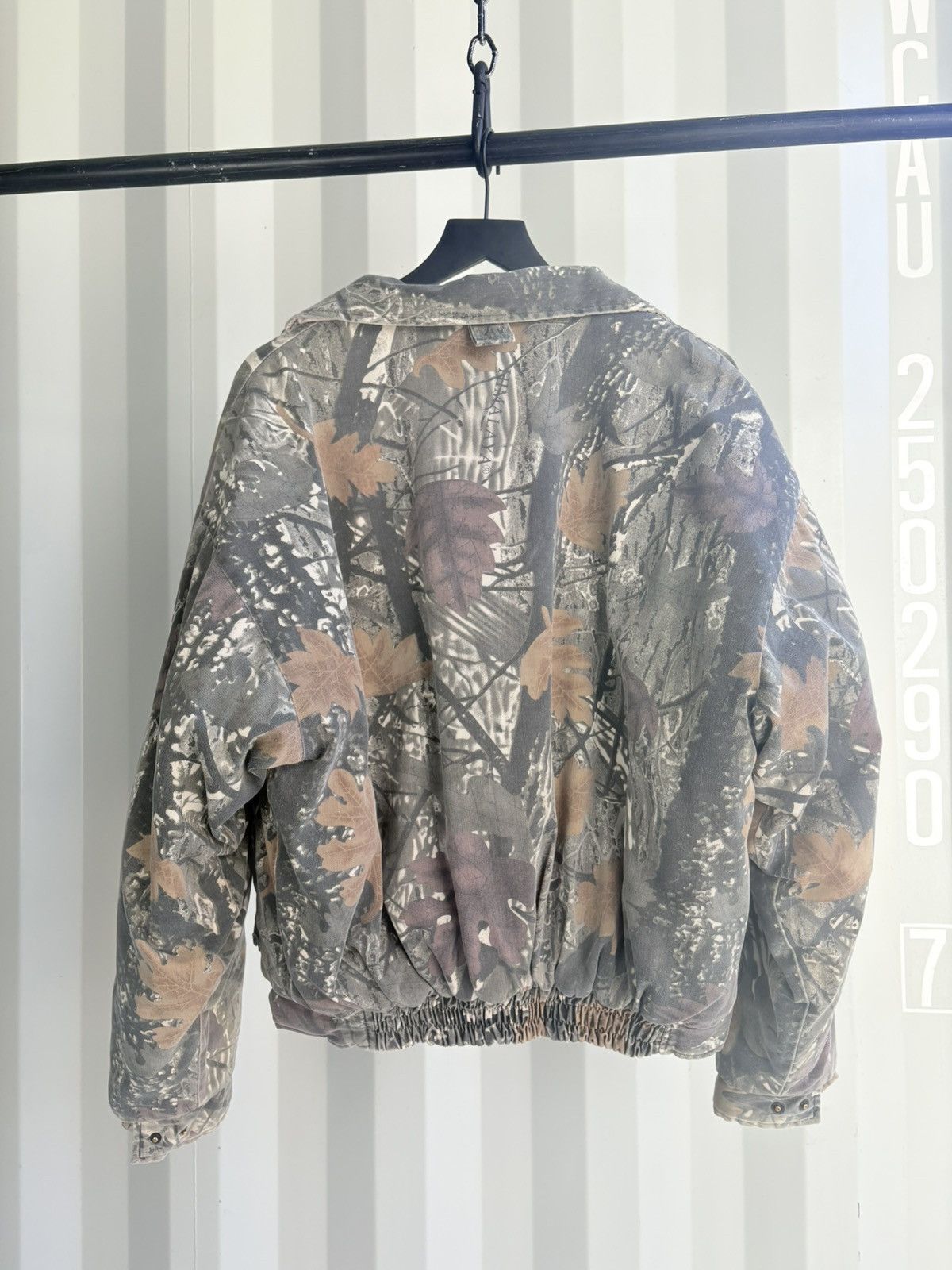 Vintage Camo Puffer Jacket ERD Grunge Thrashed Faded Size US XL / EU 56 / 4 - 4 Thumbnail