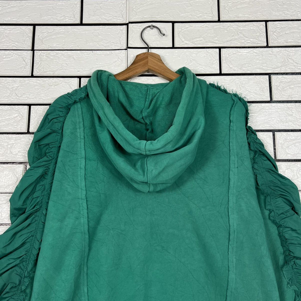 Diesel DIESEL Green Oversized Ruched Sleeve Hoodie #4260-C194 Size XS / US 0-2 / IT 36-38 - 21 Thumbnail