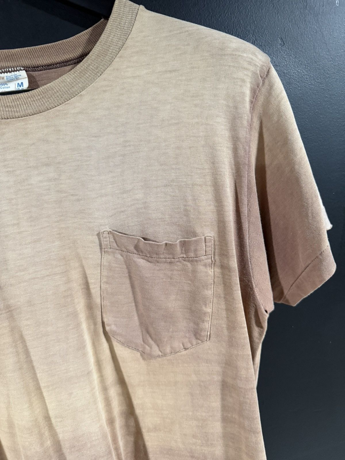 Vintage 1970s Vintage Blank Single Stitch Sun Faded Distressed Tee M Size US M / EU 48-50 / 2 - 3 Thumbnail