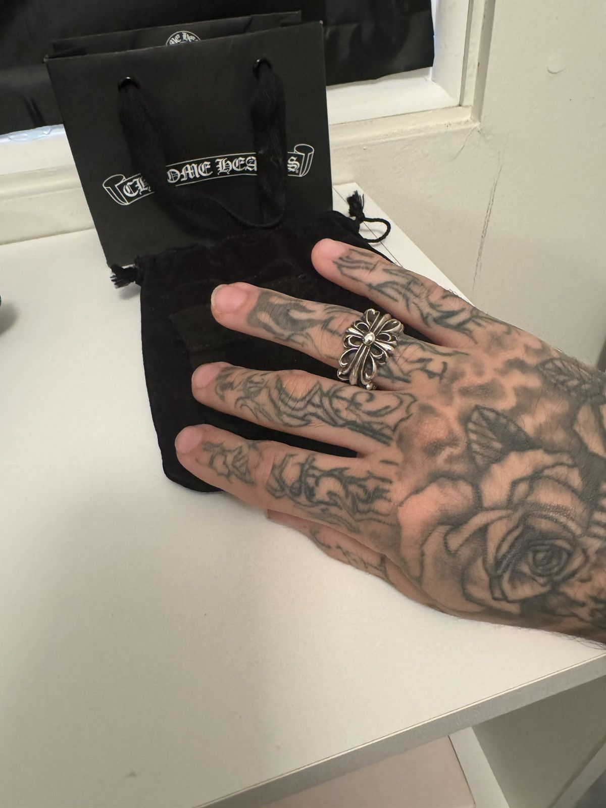 Chrome Hearts Chrome Hearts Double Floral Ring Size ONE SIZE - 10 Thumbnail