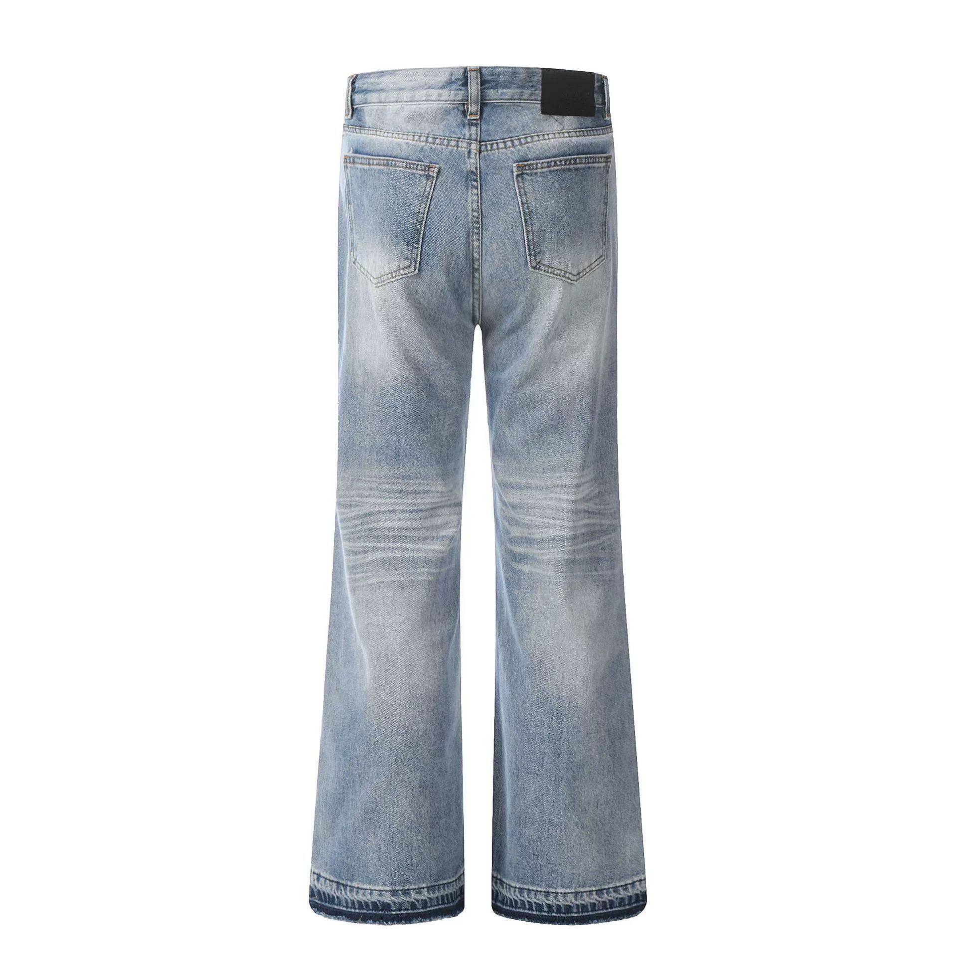 Vintage American men's retro cleanfit slim casual loose flared jeans Size US 32 / EU 48 - 2 Thumbnail