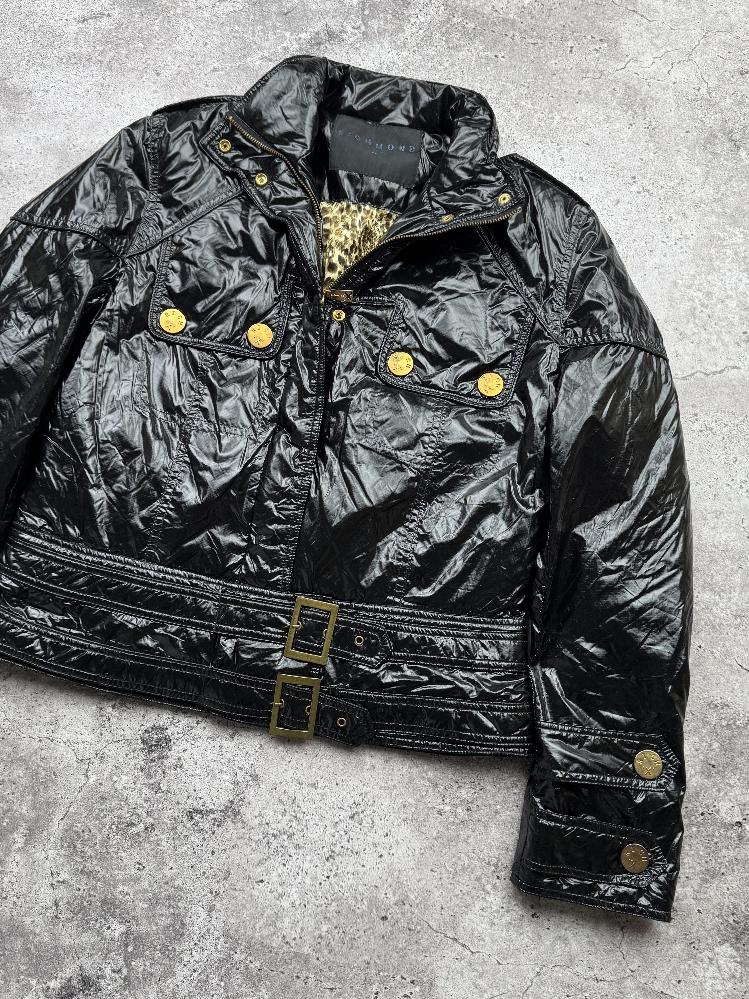 John Richmond Richmond Vintage Cropped Jacket With Belted C277(V116) Size M / US 6-8 / IT 42-44 - 3 Thumbnail