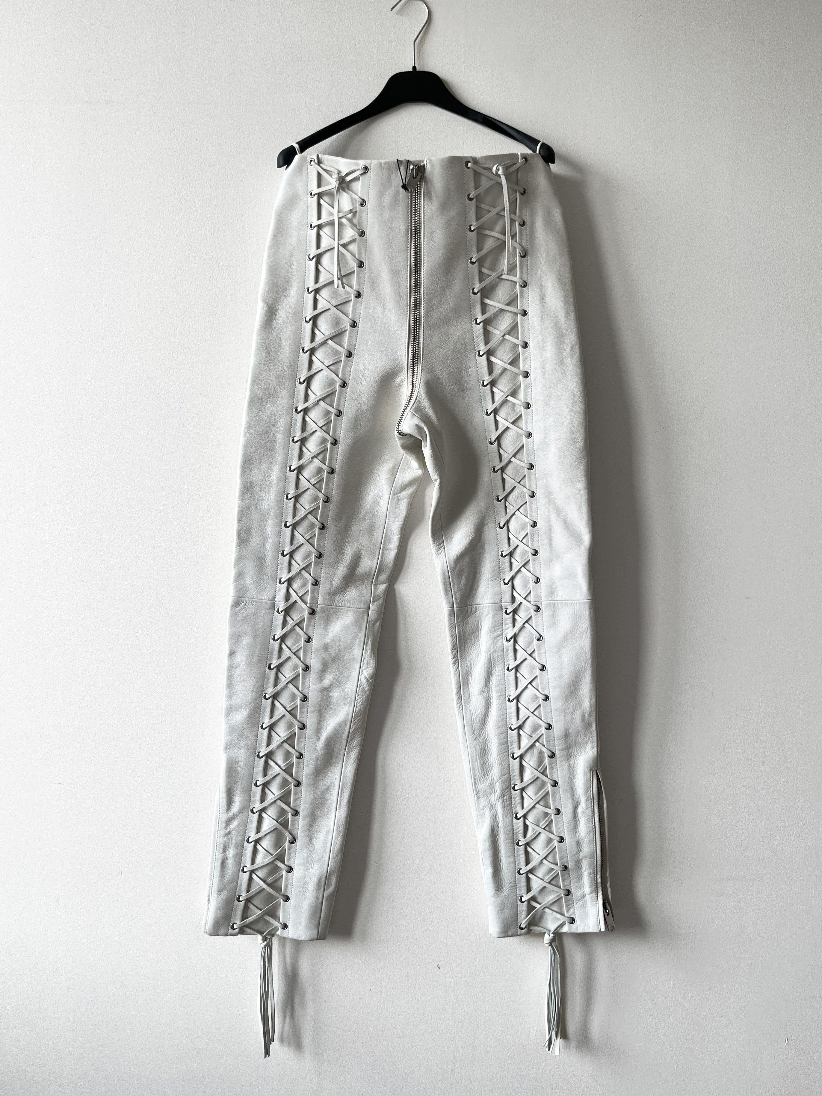Gucci Gucci Lace-Up Leather Pants Size US 28 / EU 44 - 1 Thumbnail