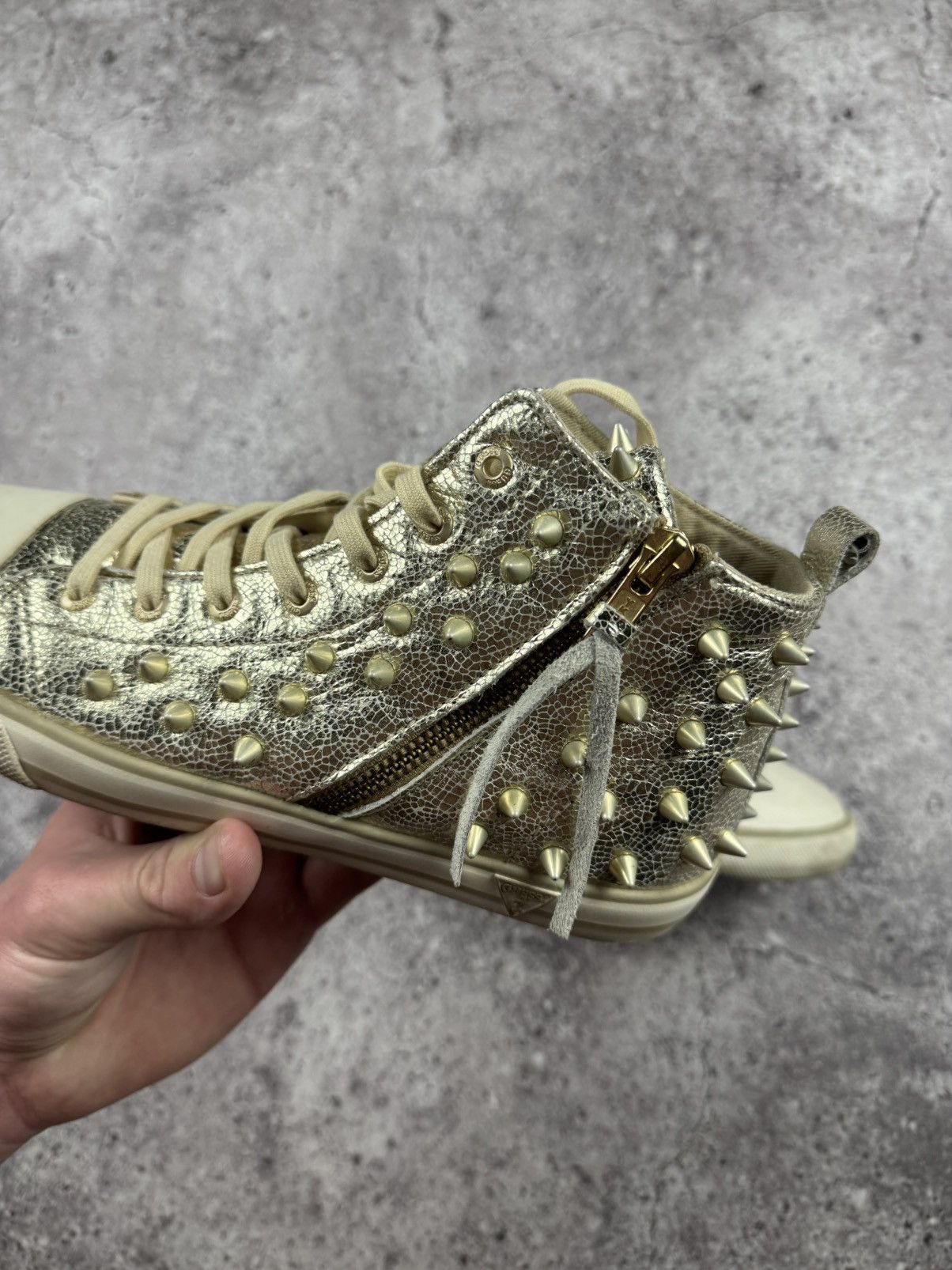 Guess AVANT GARDE GUESS SPIKED STUDED GOLD Y2K SNEAKERS Size US 8 / IT 38 - 11 Thumbnail