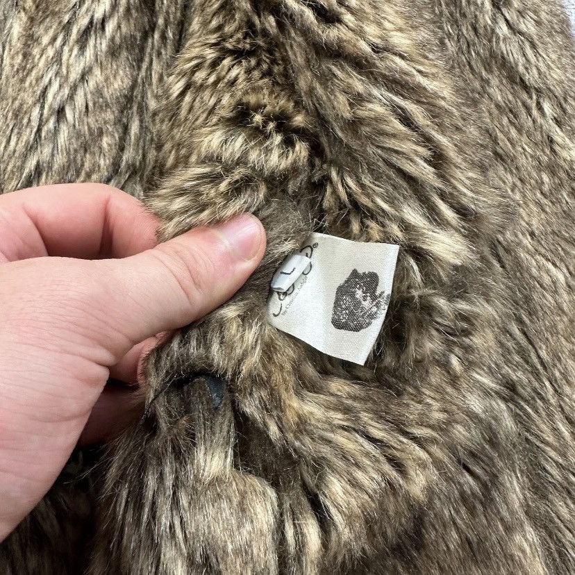 Ed Hardy Ed Hardy Faux Fur Vest Tattoo Rose Back My True Love Size L / US 10 / IT 46 - 10 Thumbnail