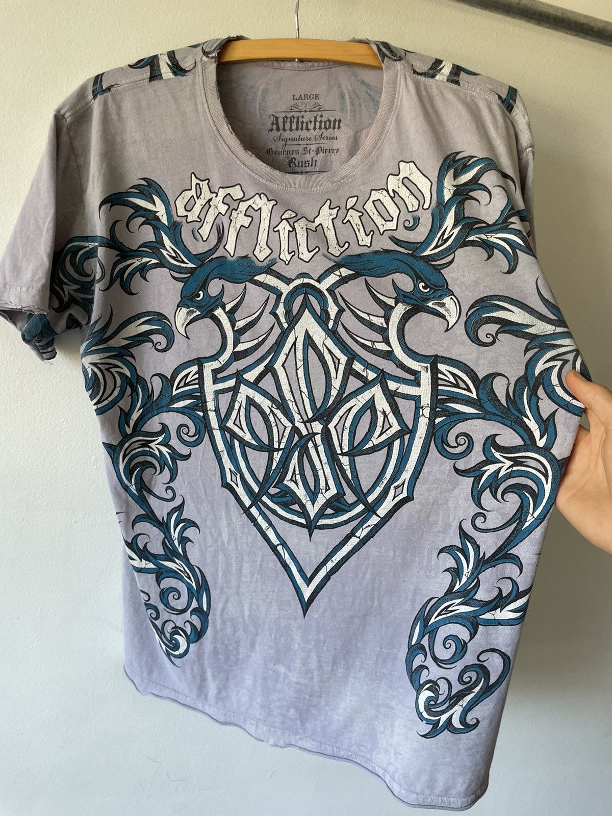 Affliction Vintage Y2K Affliction Bird Design tee Size US L / EU 52-54 / 3 - 8 Thumbnail
