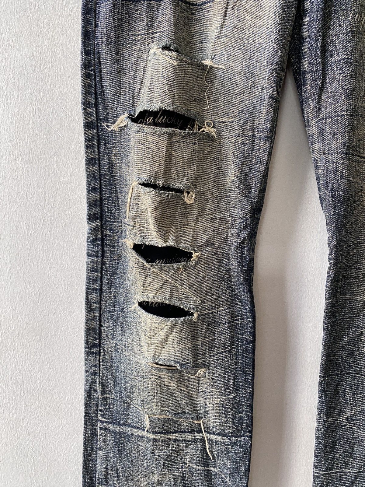 Japanese Brand Japanese Brand Root Three Skulls Design Distressed Denim Size US 32 / EU 48 - 6 Thumbnail