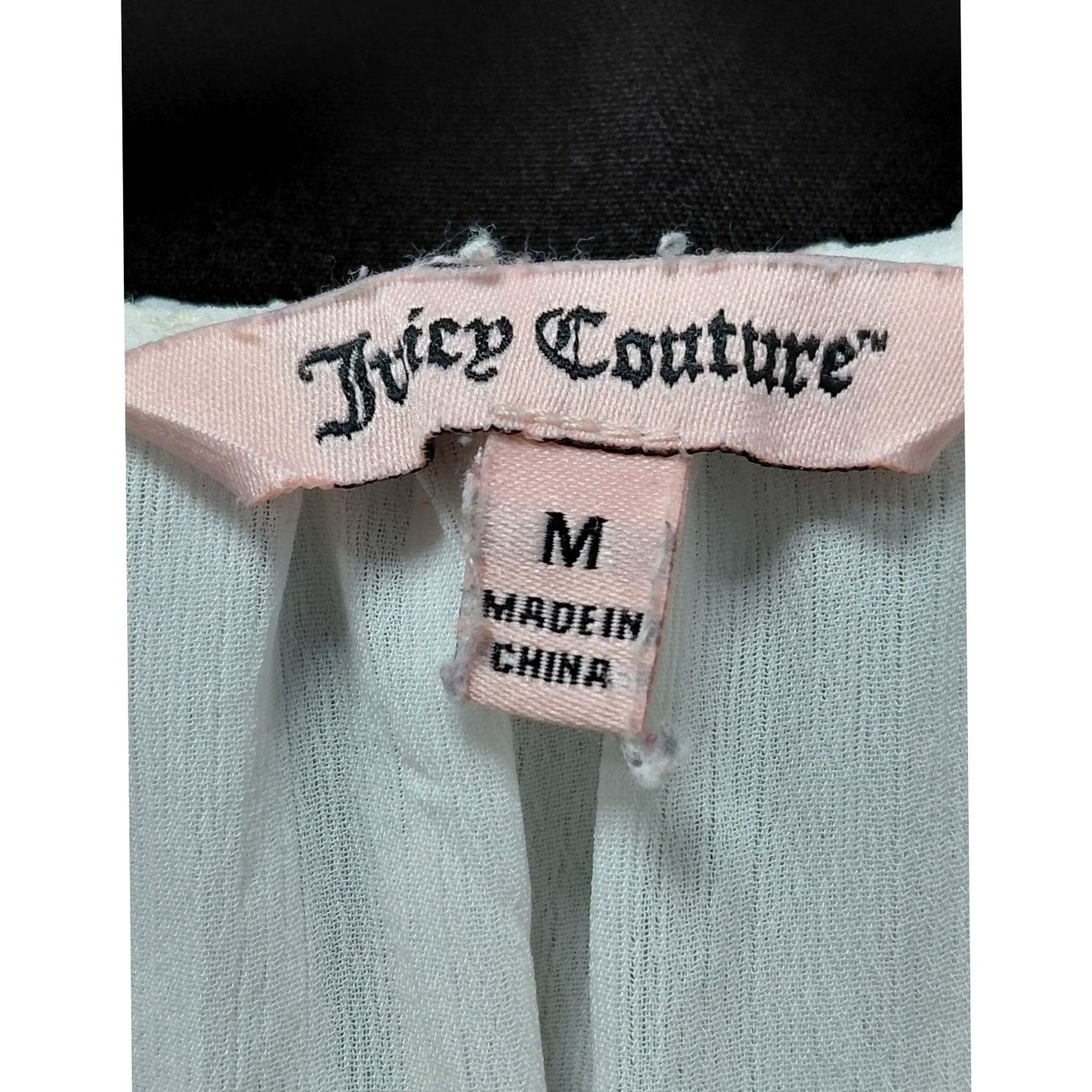 Juicy Couture Juicy Couture White Sleeveless Top Solid Polyester Women M V-Neck Tank Sleeve Casual Blouse Ruffle Collar Lightweight Breathable Spring Summer Size M / US 6-8 / IT 42-44 - 4 Thumbnail