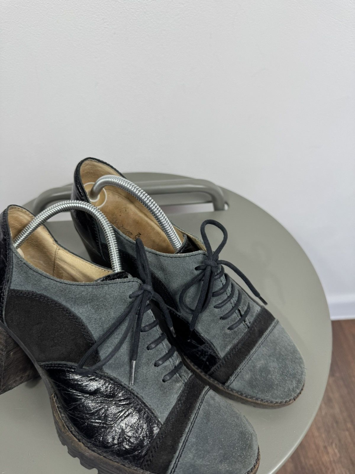 Fly London Fly London Suede Leather Block Heel Oxford Shoes Women EU 38 Size US 7 / IT 37 - 3 Thumbnail