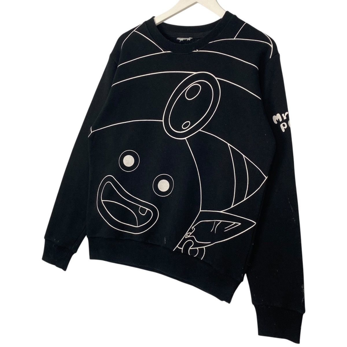 Vintage Vintage Mr Popo Sweatshirt Crewneck All Print Black Size M Size M / US 6-8 / IT 42-44 - 2 Thumbnail