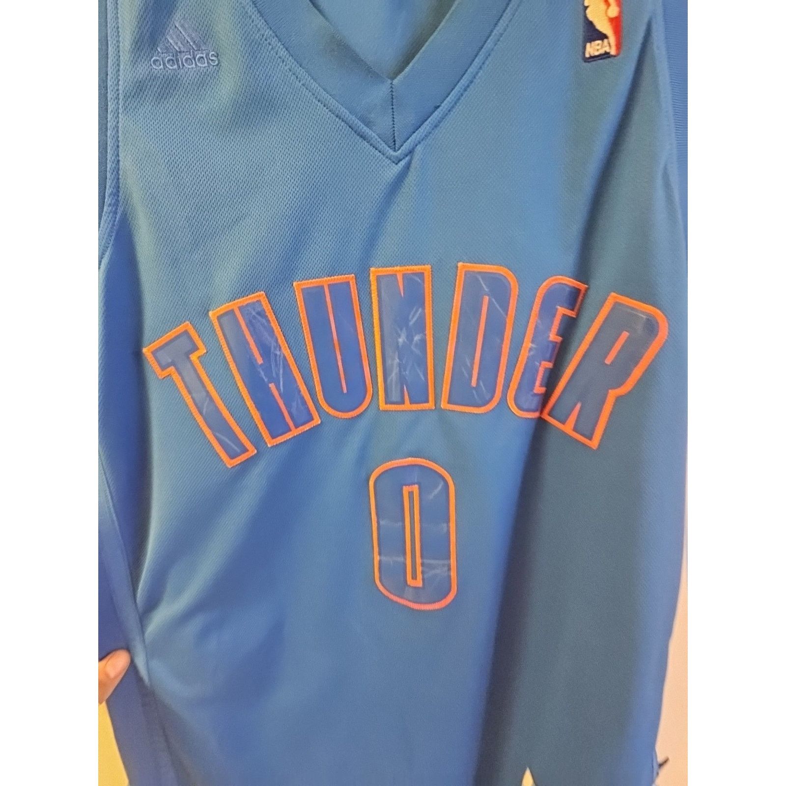 Adidas Russell Westbrook 2012 Christmas Jersey Men M OKC Thunder Size US M / EU 48-50 / 2 - 2 Thumbnail