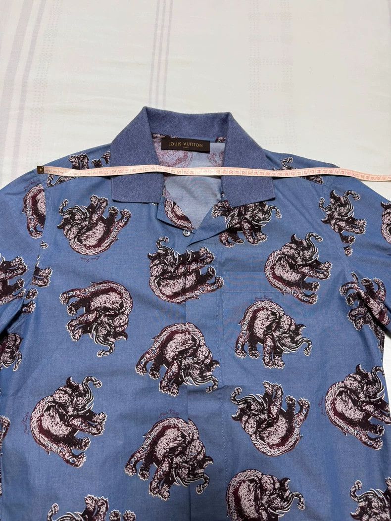 Louis Vuitton Louis Vuitton Louis Vuitton Short Sleeve Shirt for Men-250 Size US XL / EU 56 / 4 - 3 Thumbnail
