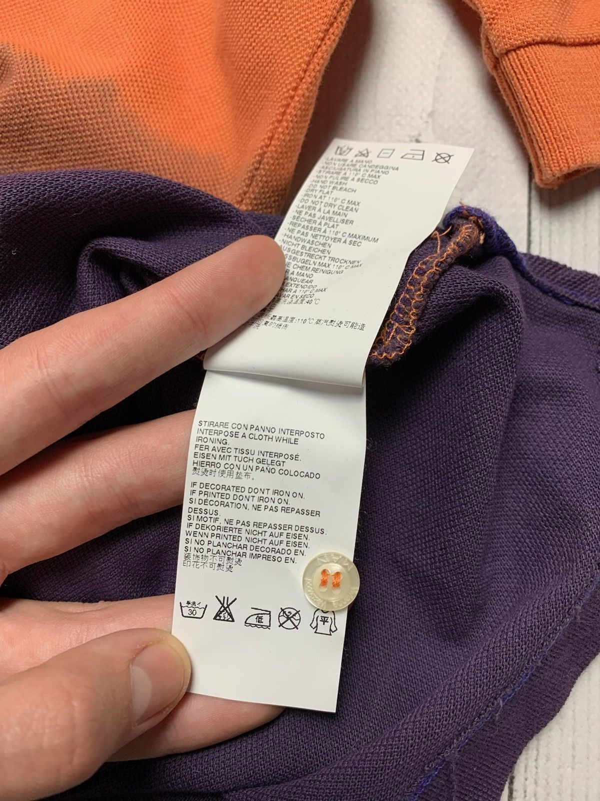 Vivienne Westwood Vintage Vivienne Westwood polo orange / Purple rare size XL Size US XL / EU 56 / 4 - 7 Thumbnail