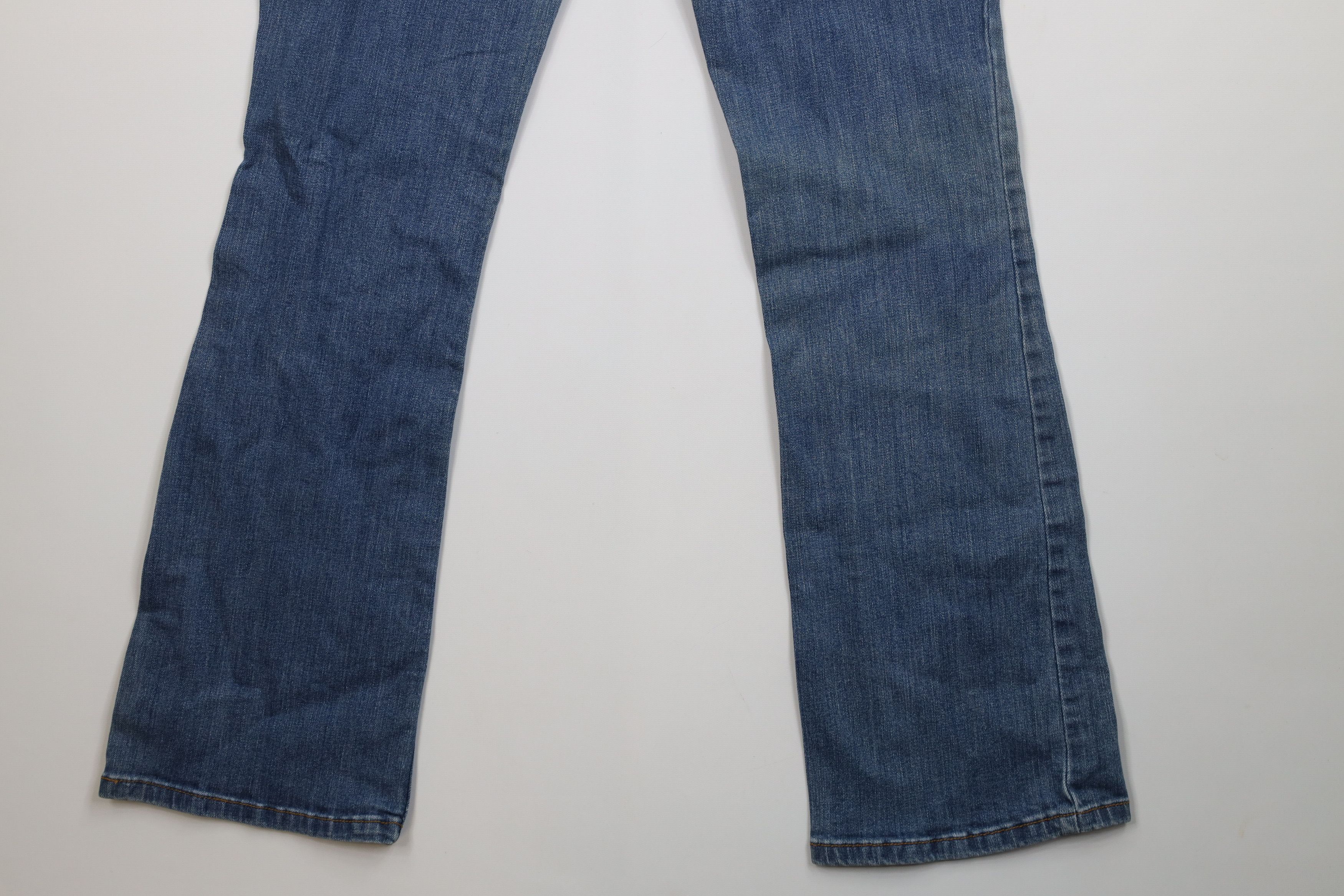 Levi's Vintage Y2K Levis 524 Super Low Flared Wide Leg Denim Jeans Size 28" / US 6 / IT 42 - 13 Thumbnail