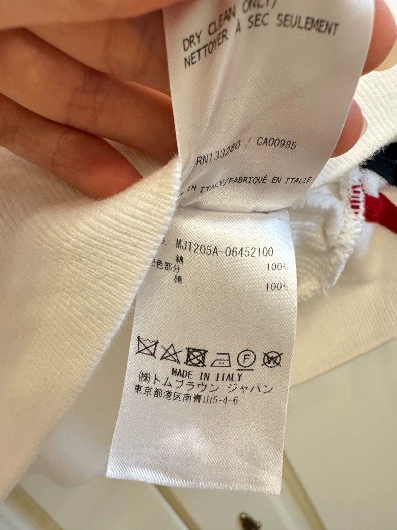 Thom Browne Thom browne Waffloped white sweatshirt 2503-Nextarrow Size US M / EU 48-50 / 2 - 4 Thumbnail