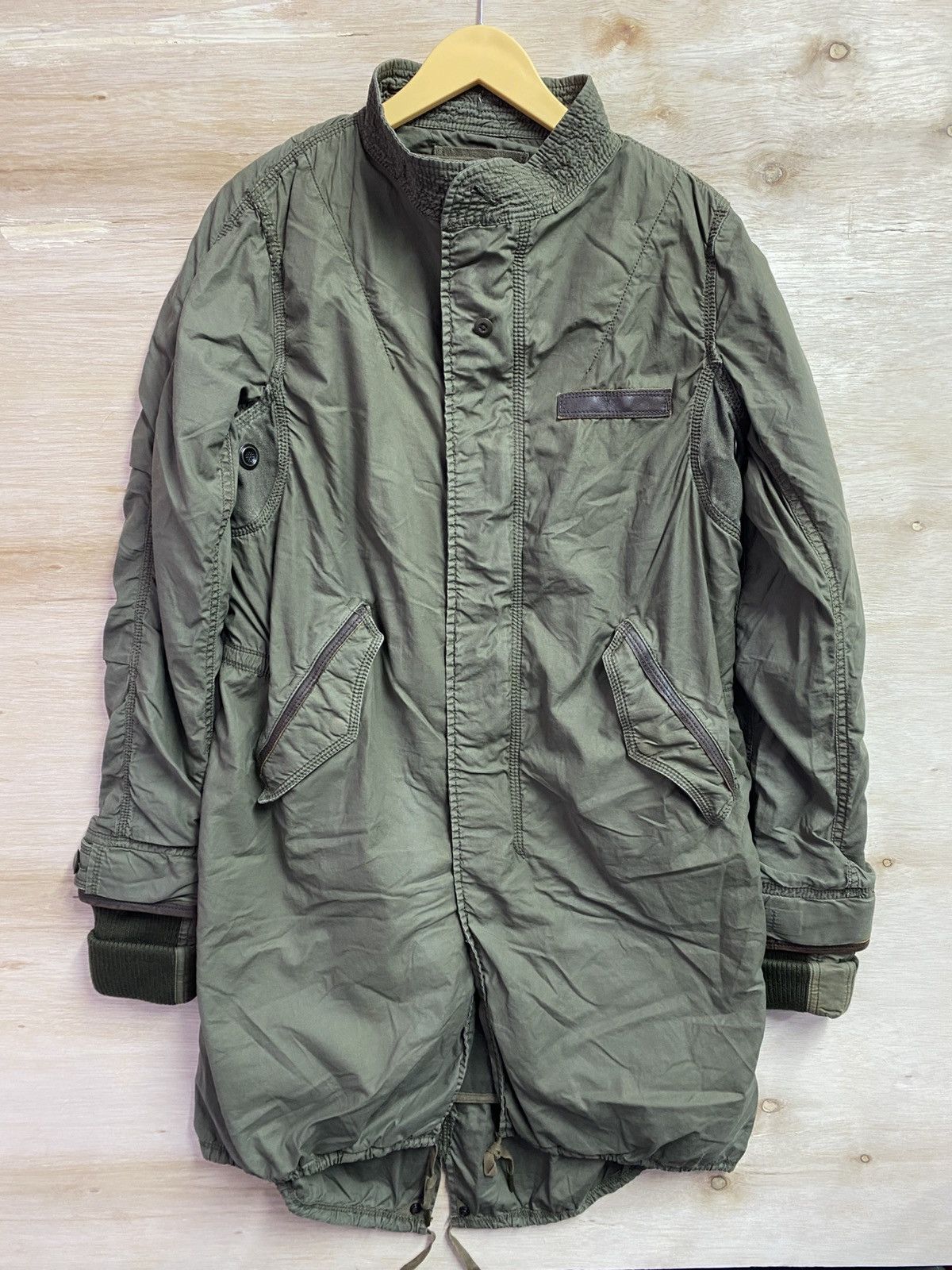 GOA GOA mid-length olive green military-style jacket Size US M / EU 48-50 / 2 - 1 Thumbnail