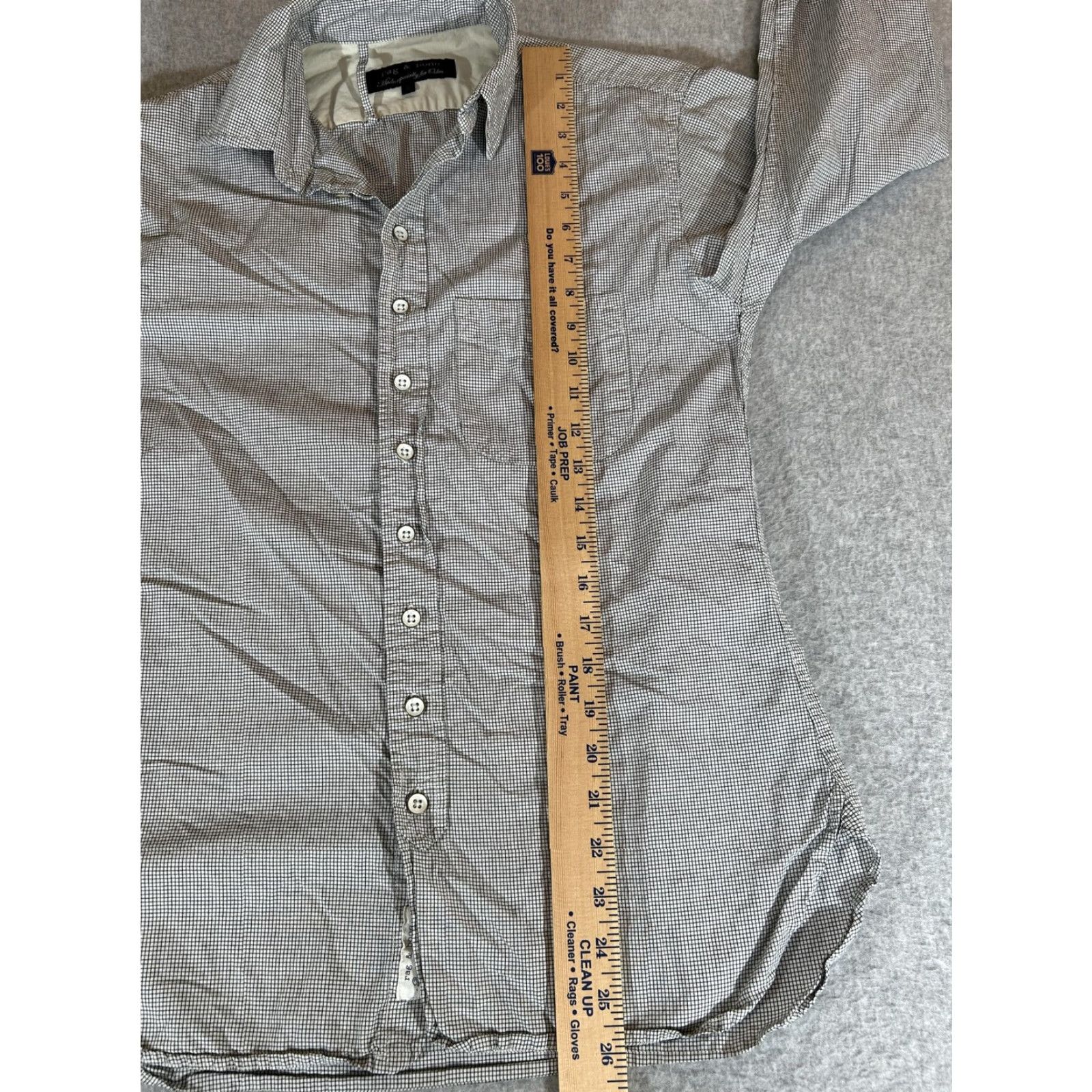 Rag & Bone Rag Bone Shirt Mens Small Black White Check Button Long Sleeve Cotton USA Casual Size US S / EU 44-46 / 1 - 5 Thumbnail